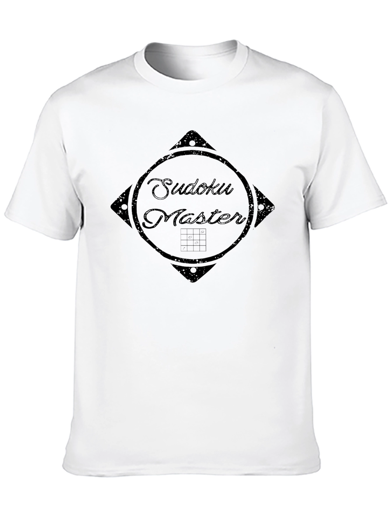 Sudoku Master Black T-Shirt - Brain Game Lover