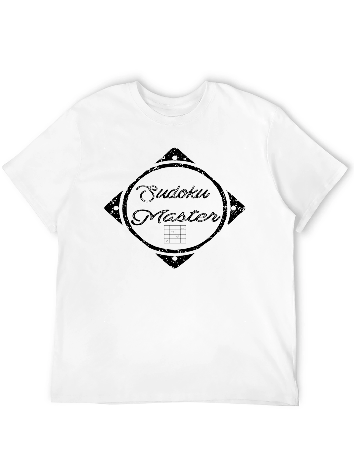 Sudoku Master Black T-Shirt - Brain Game Lover