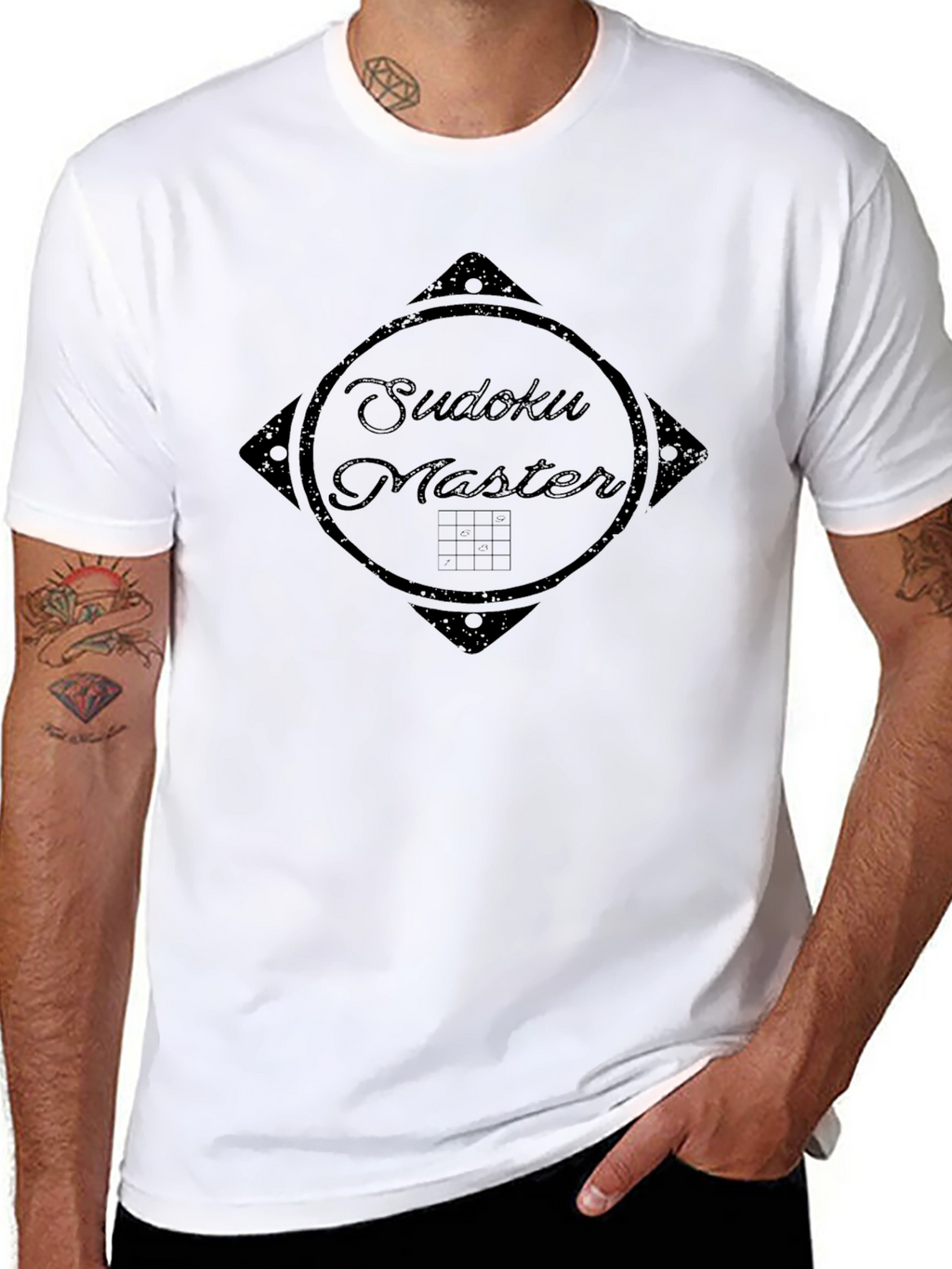 Sudoku Master Black T-Shirt - Brain Game Lover