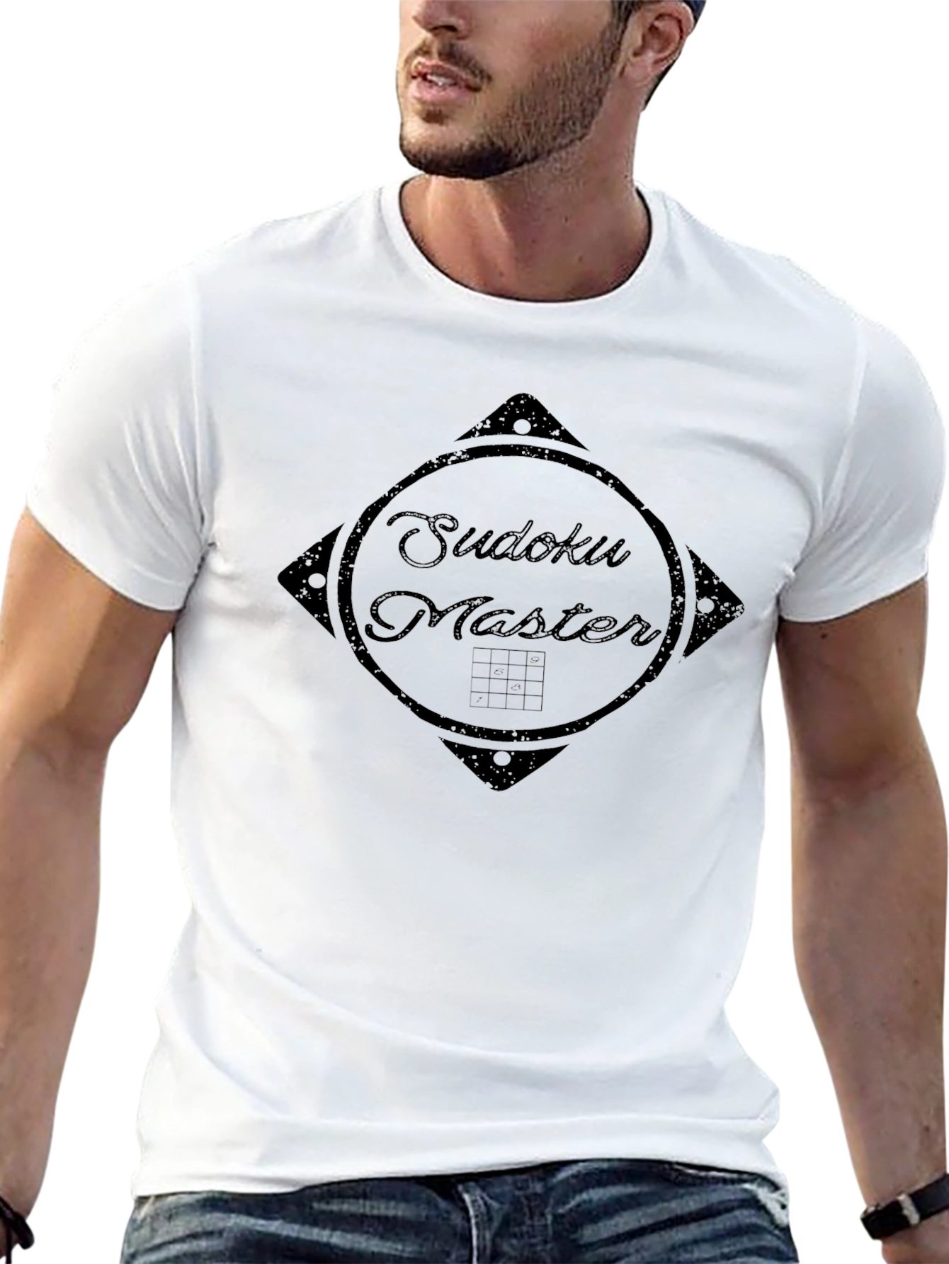 Sudoku Master Black T-Shirt - Brain Game Lover