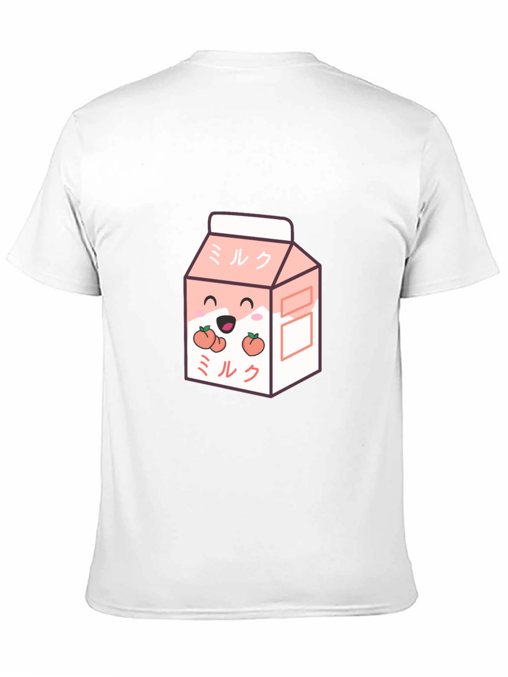 Cute Peach Milk Cartoon Graphic T-Shirt