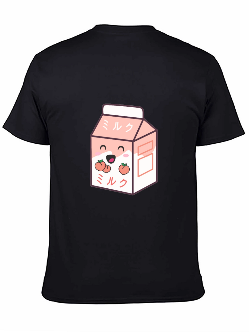 Cute Peach Milk Cartoon Graphic T-Shirt