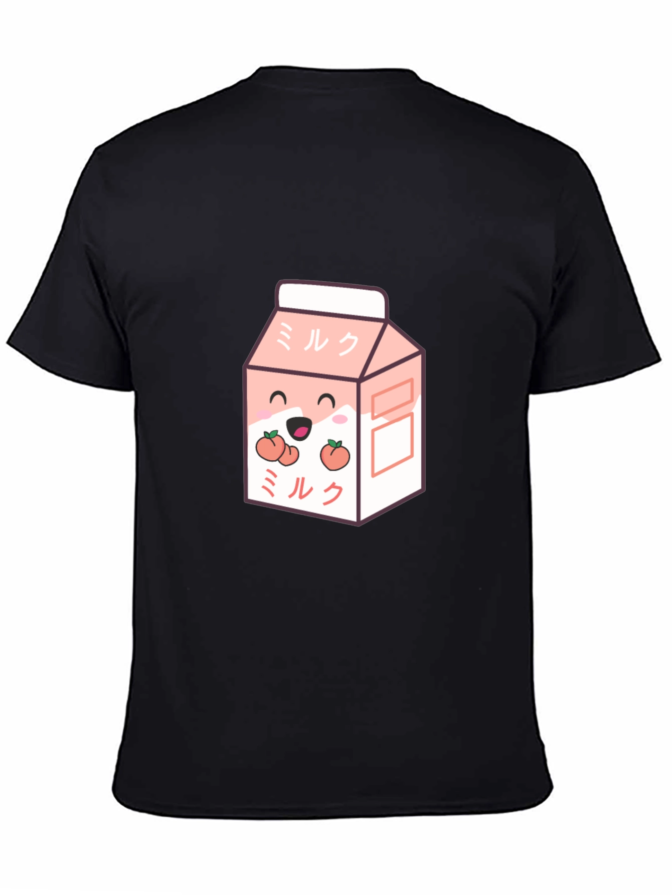 Cute Peach Milk Cartoon Graphic T-Shirt