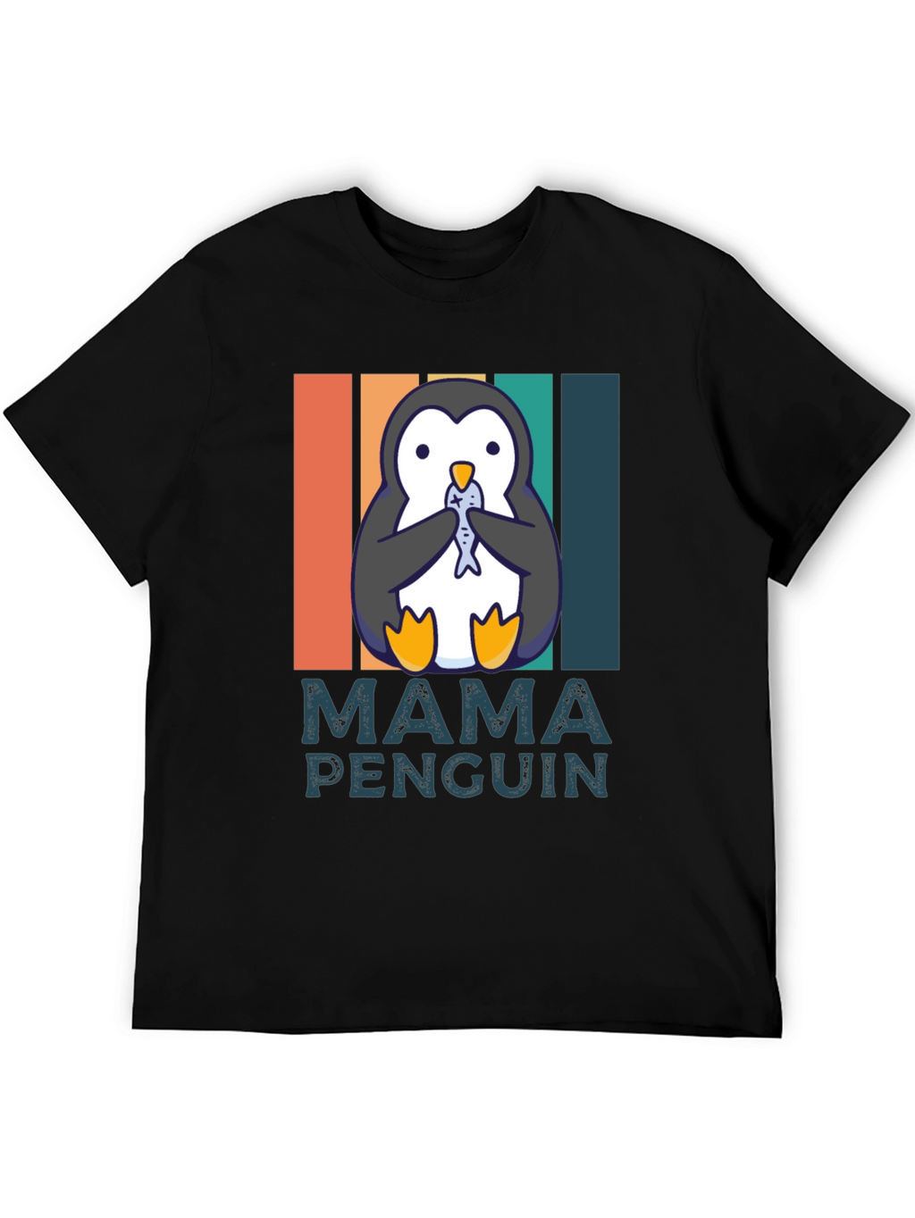 Mama Penguin T-Shirt - Cute Animal Graphic Tee
