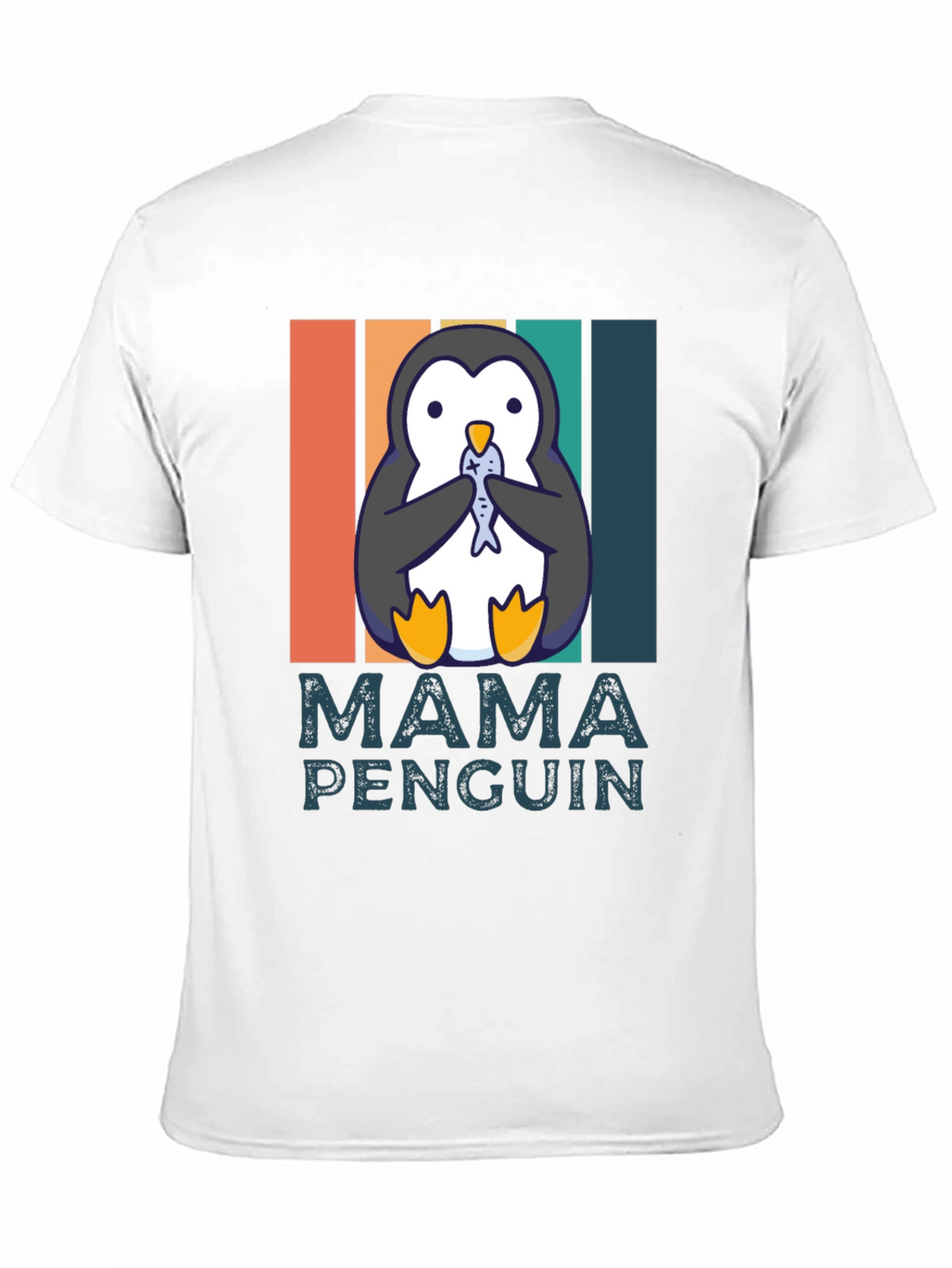 Mama Penguin T-Shirt - Cute Animal Graphic Tee
