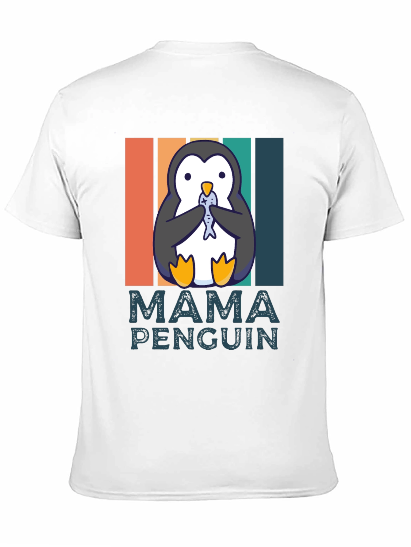 Mama Penguin T-Shirt - Cute Animal Graphic Tee