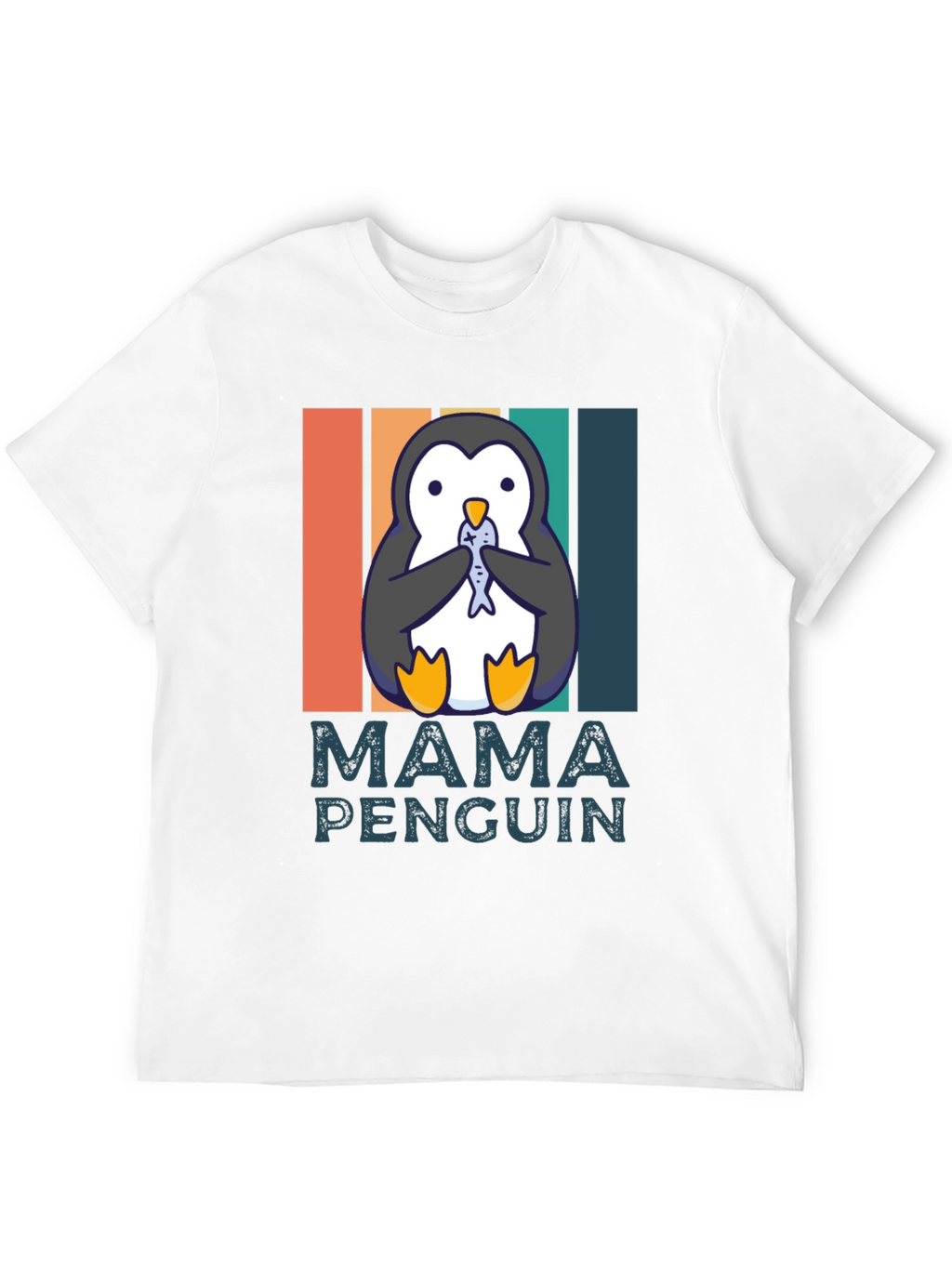 Mama Penguin T-Shirt - Cute Animal Graphic Tee