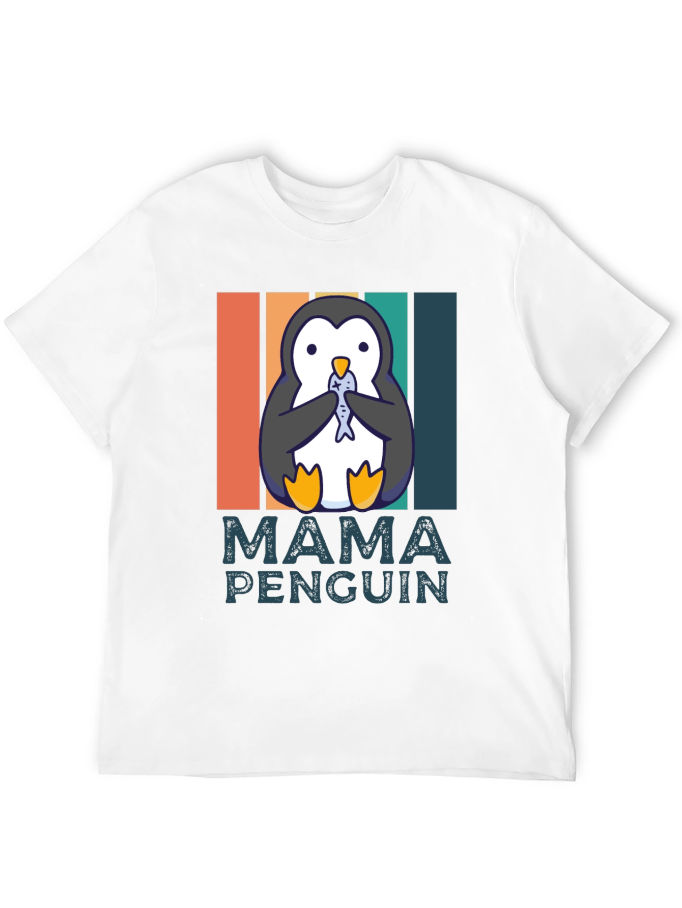 Mama Penguin T-Shirt - Cute Animal Graphic Tee