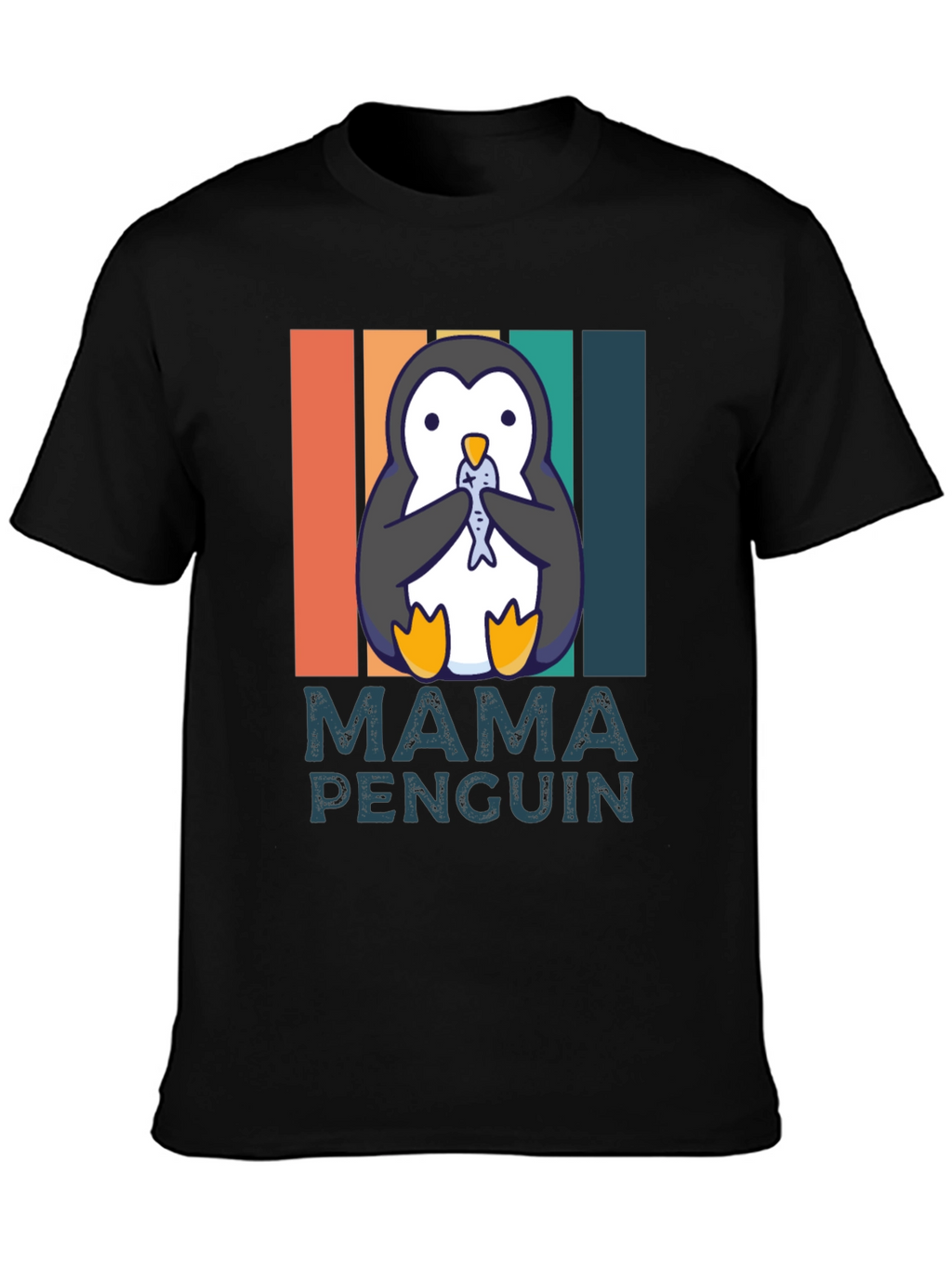 Mama Penguin T-Shirt - Cute Animal Graphic Tee