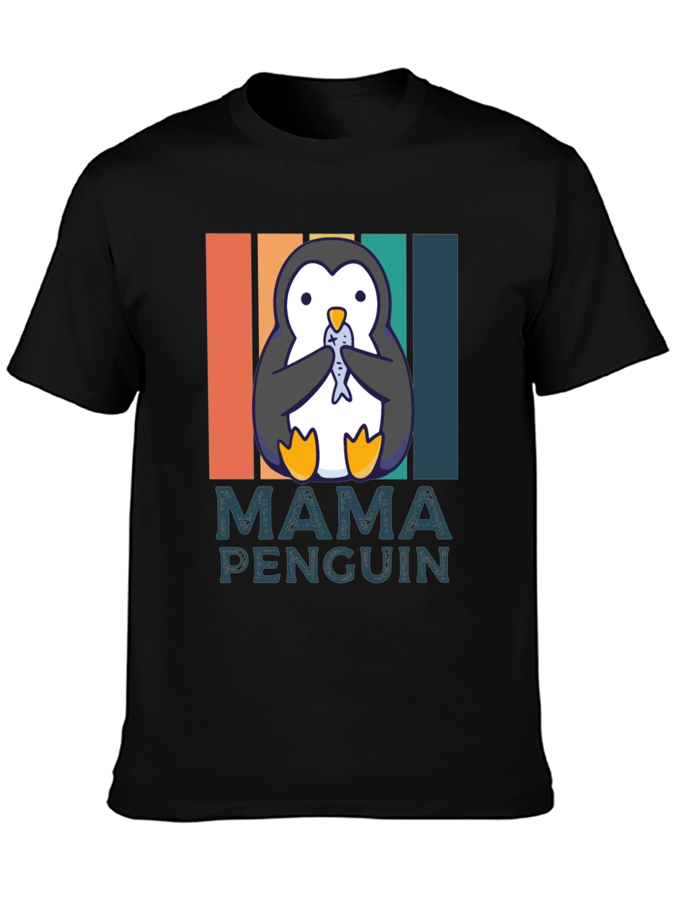 Mama Penguin T-Shirt - Cute Animal Graphic Tee