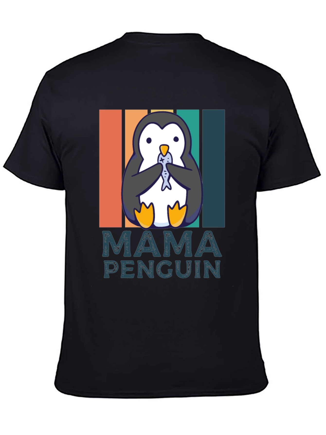 Mama Penguin T-Shirt - Cute Animal Graphic Tee