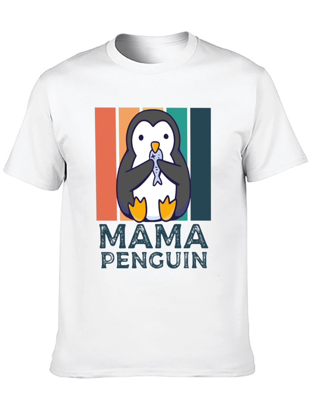 Mama Penguin T-Shirt - Cute Animal Graphic Tee
