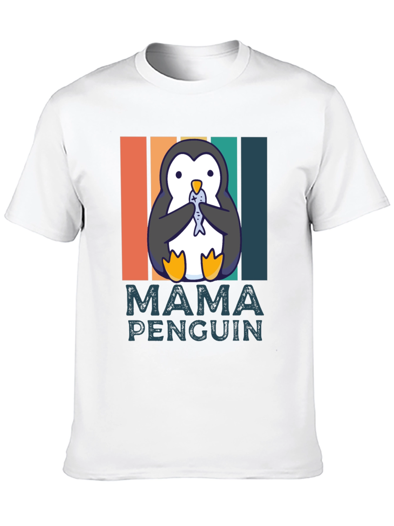 Mama Penguin T-Shirt - Cute Animal Graphic Tee