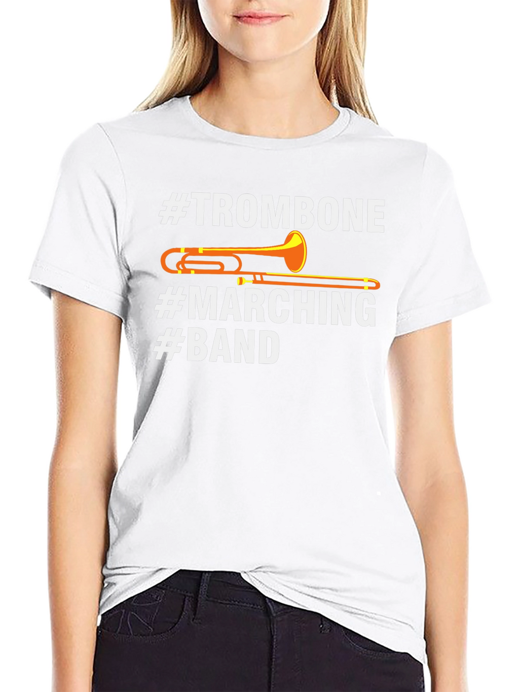 Trombone Marching Band Graphic T-Shirt