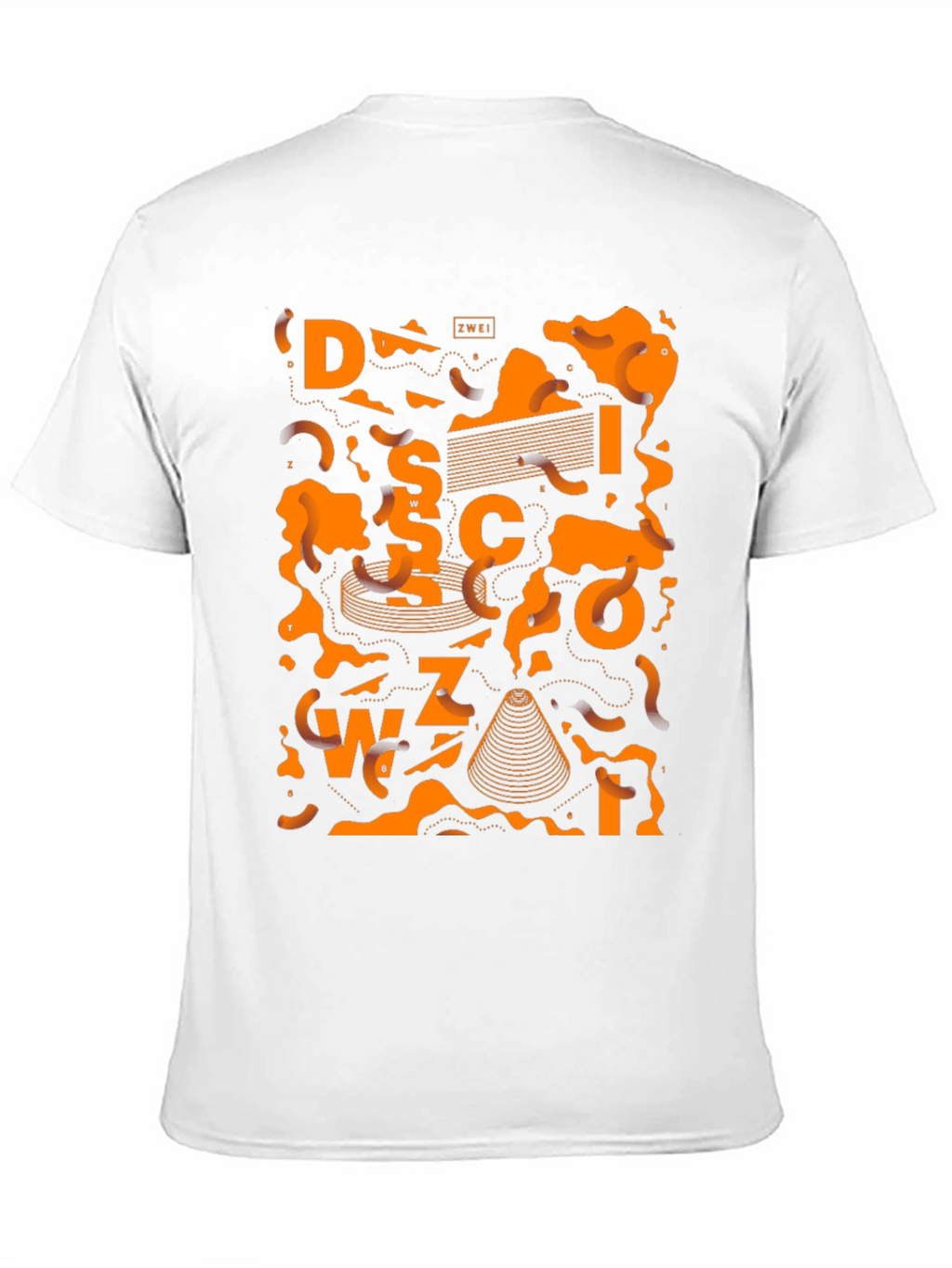 Abstract Graphic Tee - Black Cotton Blend