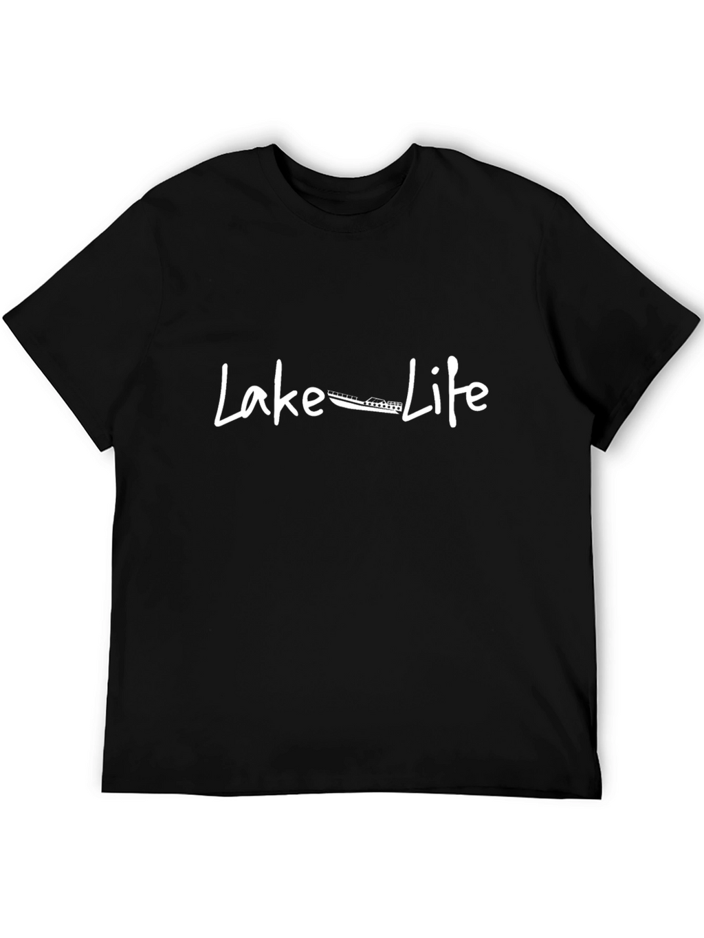 Lake Life T-Shirt - Black Casual Tee
