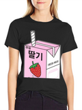 Strawberry Milk Carton Graphic Tee