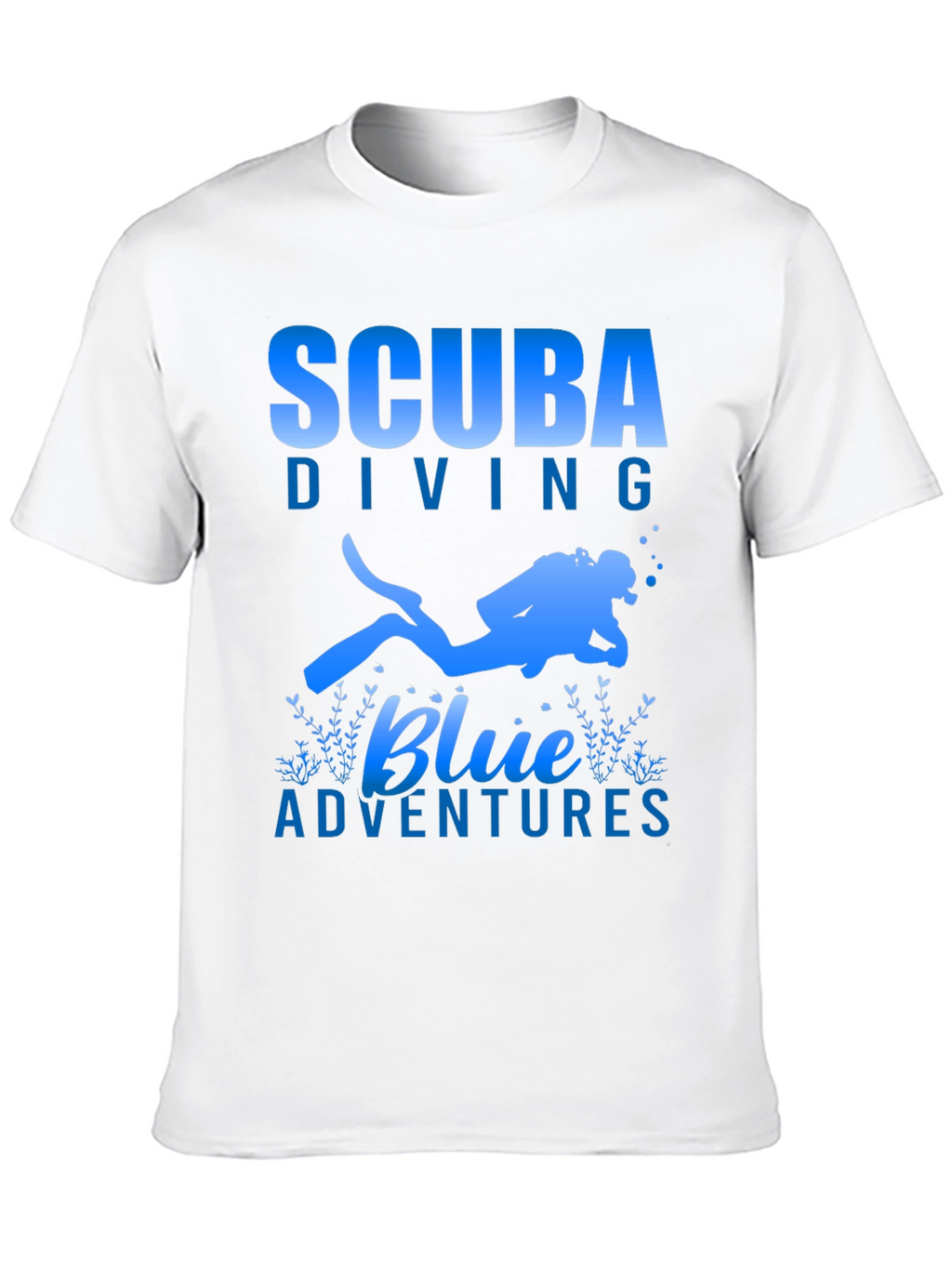Scuba Diving Blue Adventures T-Shirt - Black