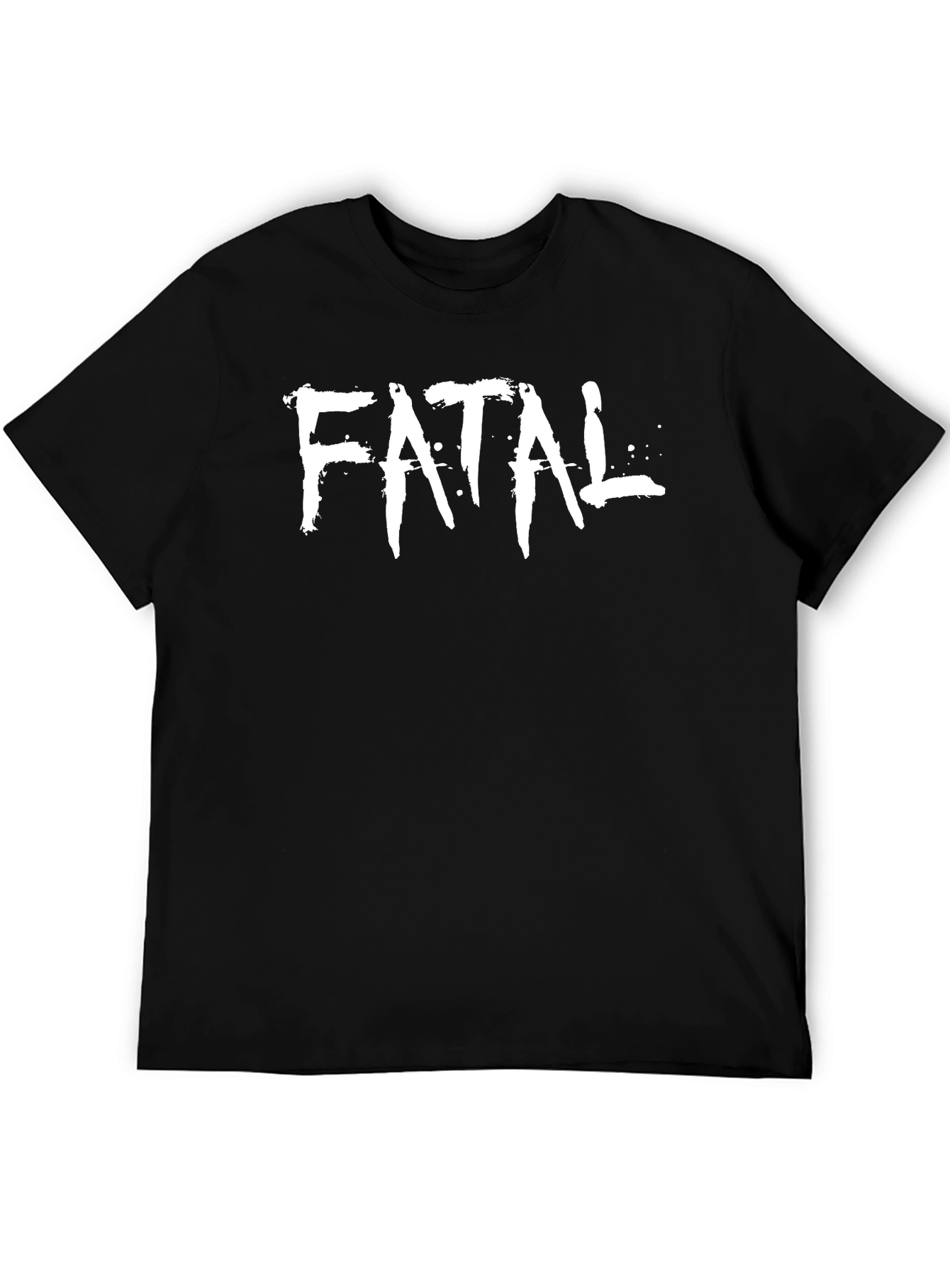 Fatal Graphic Print Black T-Shirt