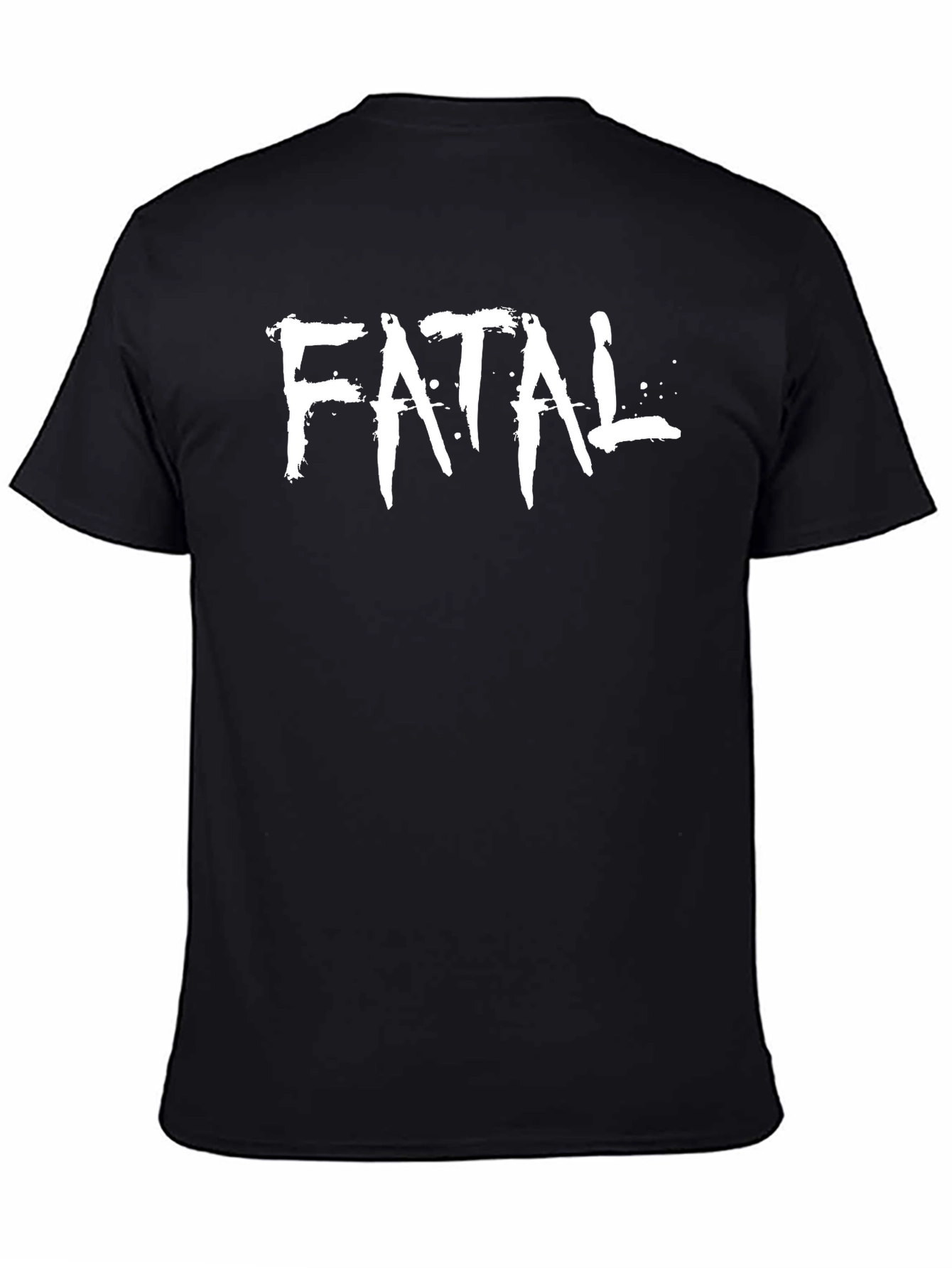 Fatal Graphic Print Black T-Shirt