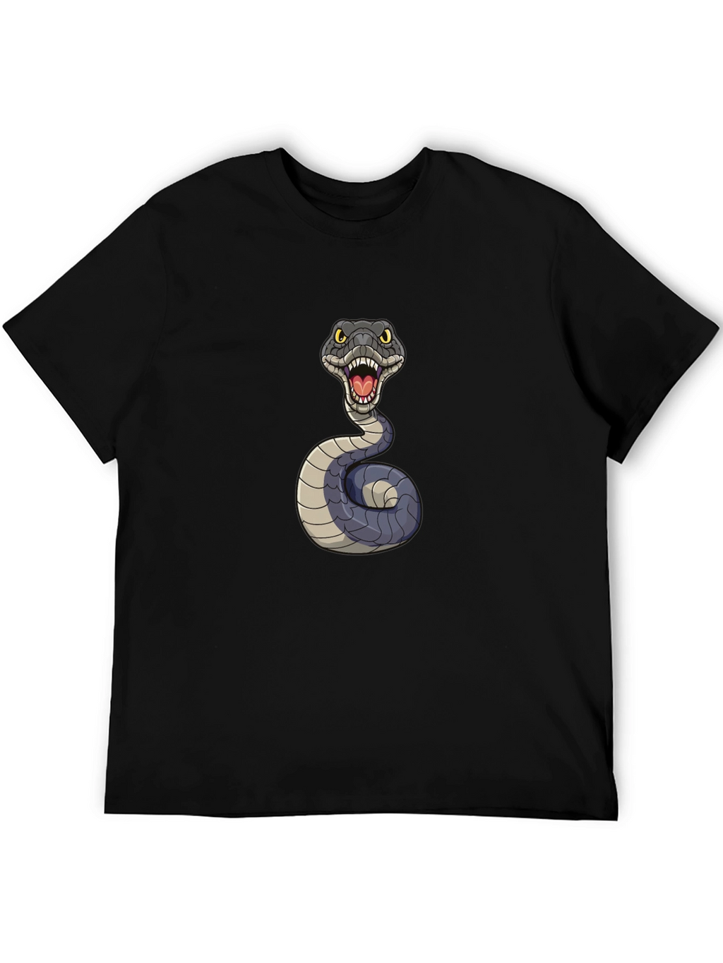 Snake Graphic Tee - Mens Black T-Shirt