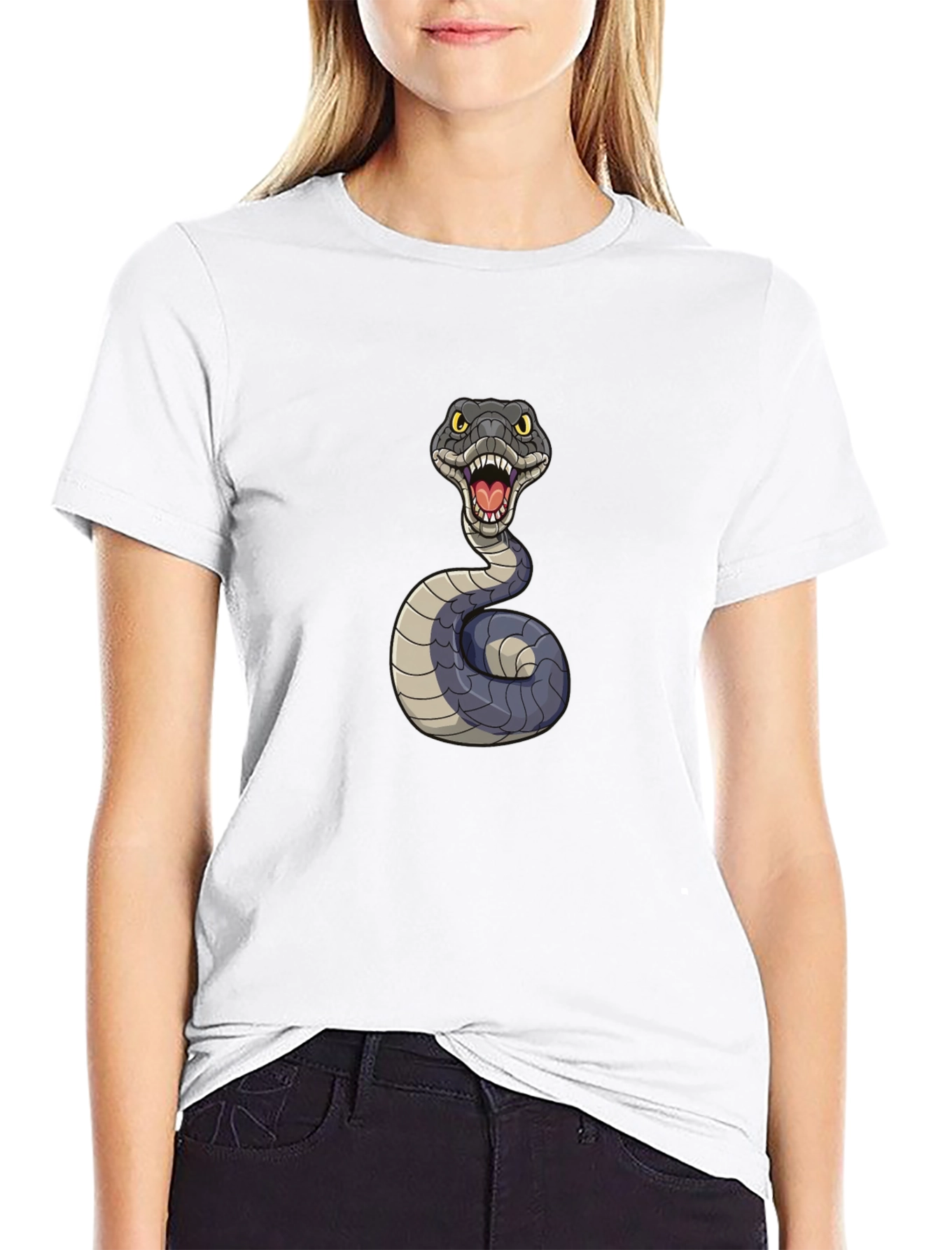 Snake Graphic Tee - Mens Black T-Shirt