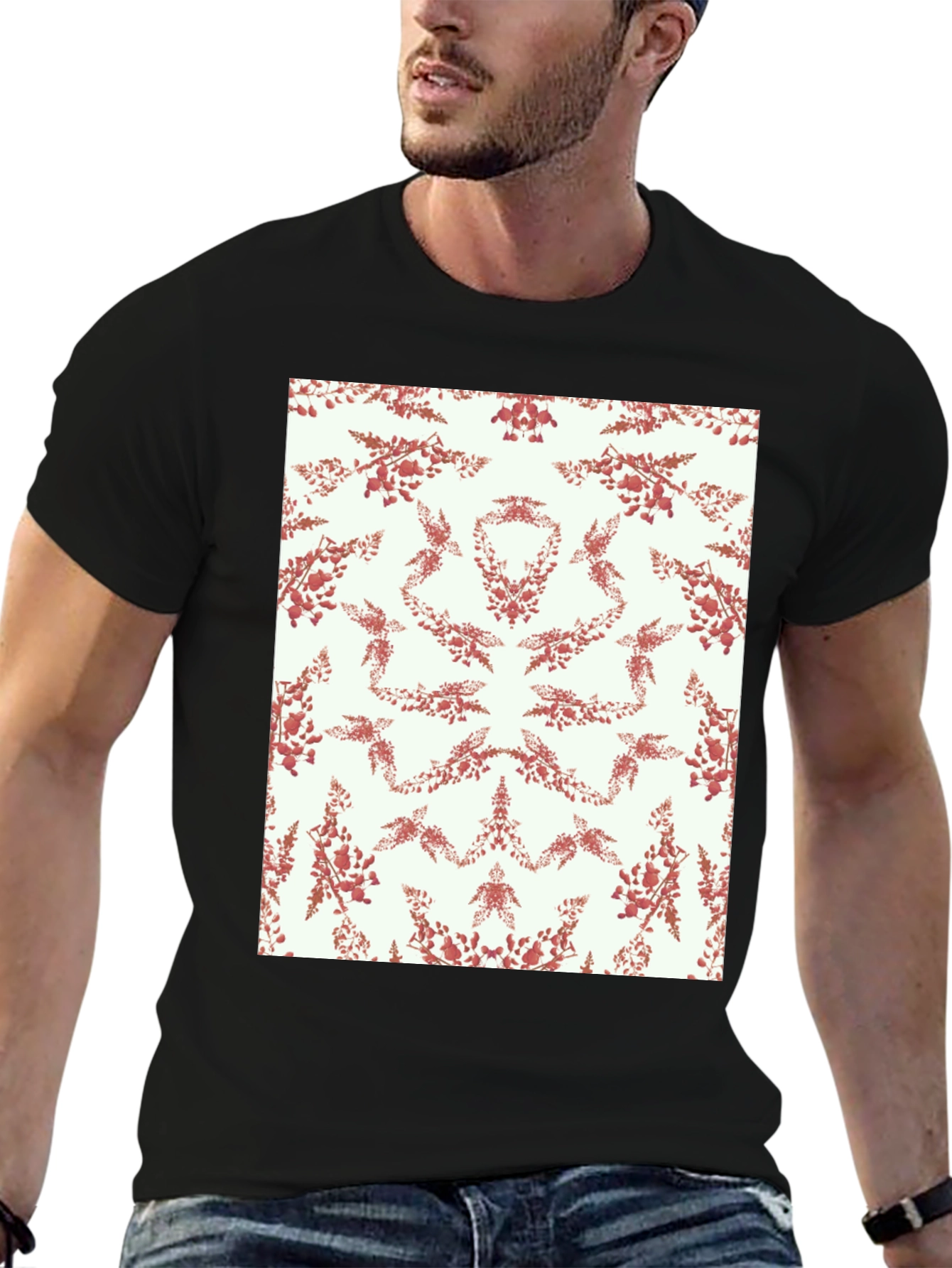 Artistic Floral Pattern T-Shirt
