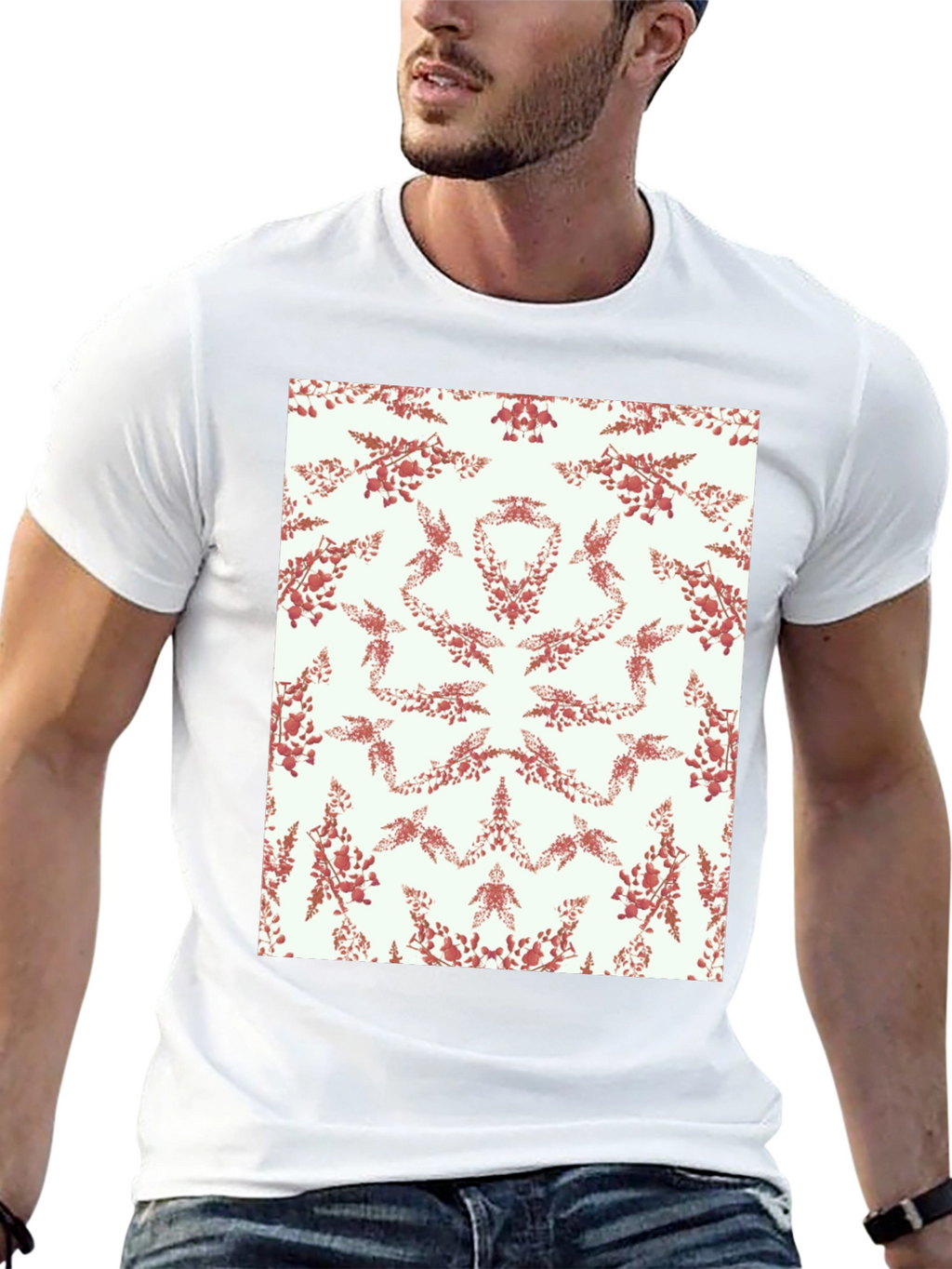 Artistic Floral Pattern T-Shirt