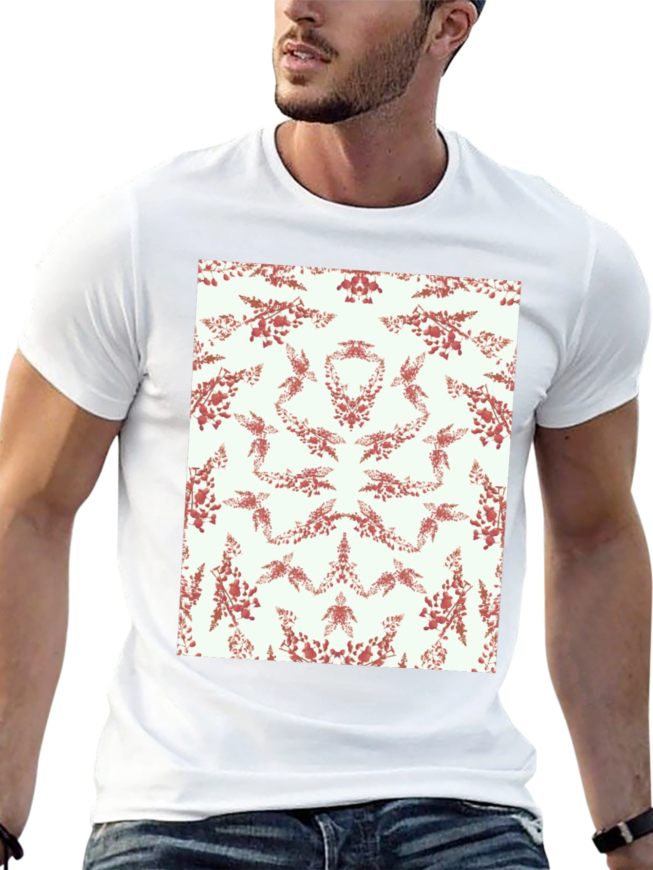 Artistic Floral Pattern T-Shirt