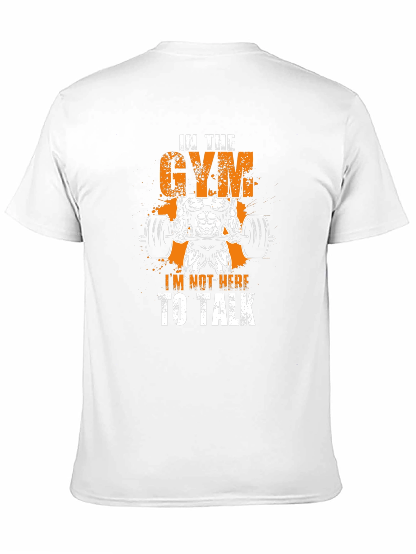 Gym Motivation T-Shirt - Im Not Here to Talk