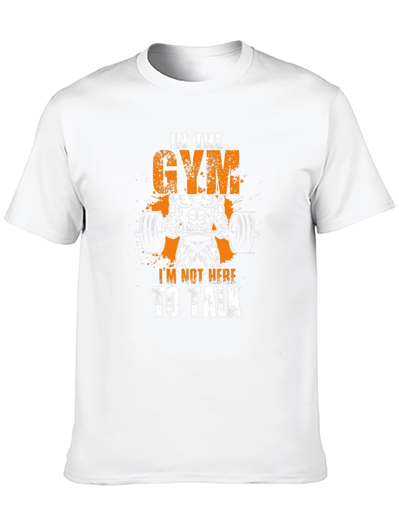 Gym Motivation T-Shirt - Im Not Here to Talk