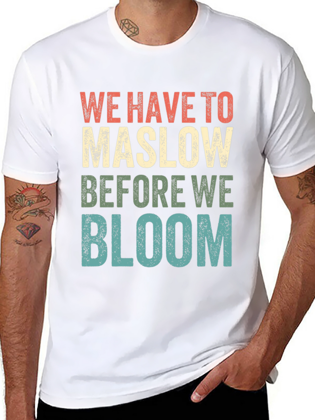 Maslow Before Bloom Graphic T-Shirt
