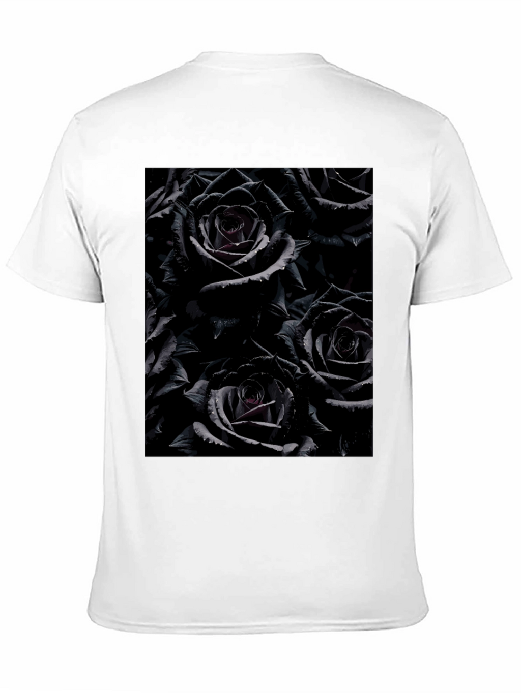 Black Roses Graphic Tee - Gothic Floral Design