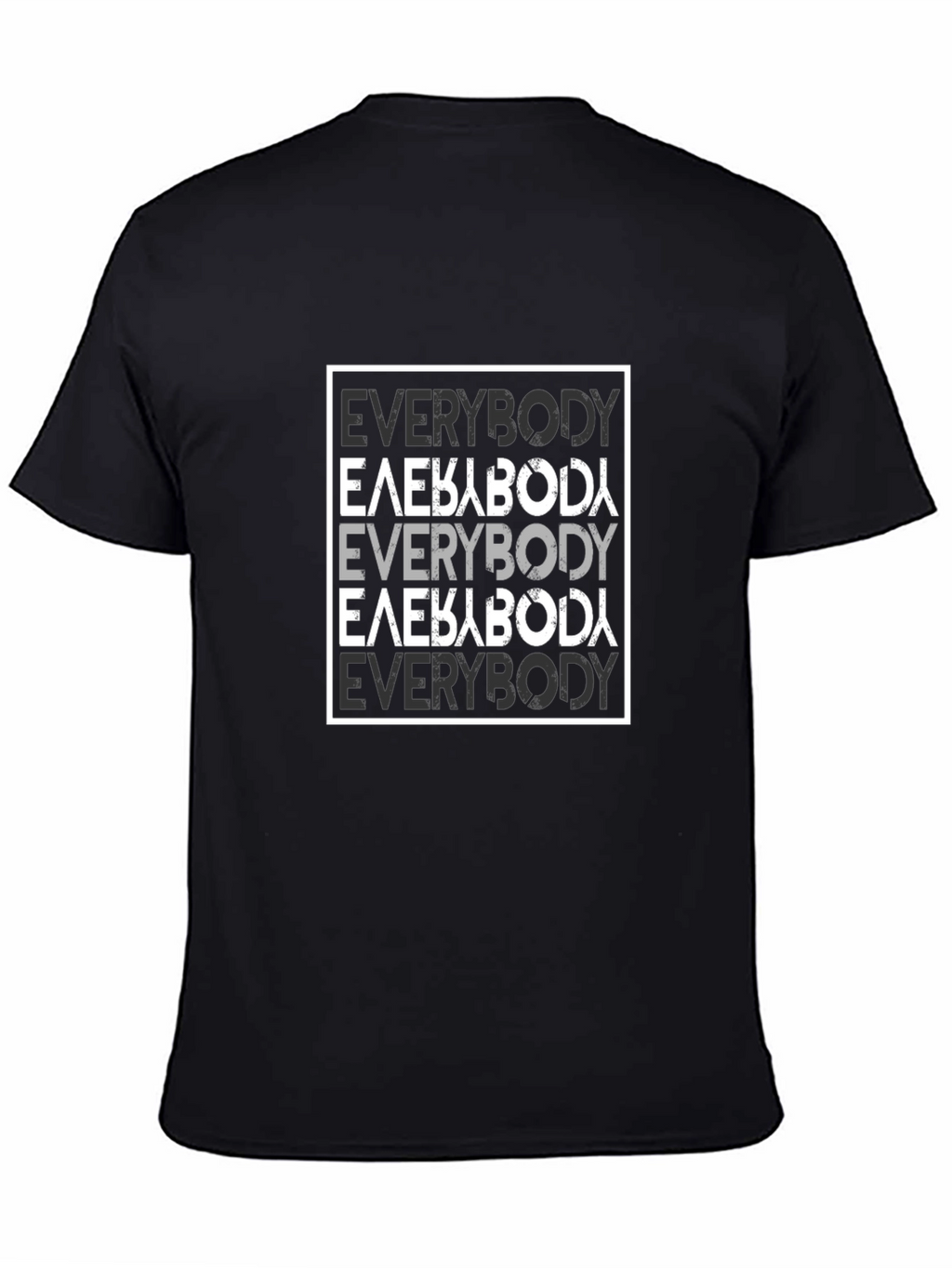 Everybody Design Black Cotton T-Shirt