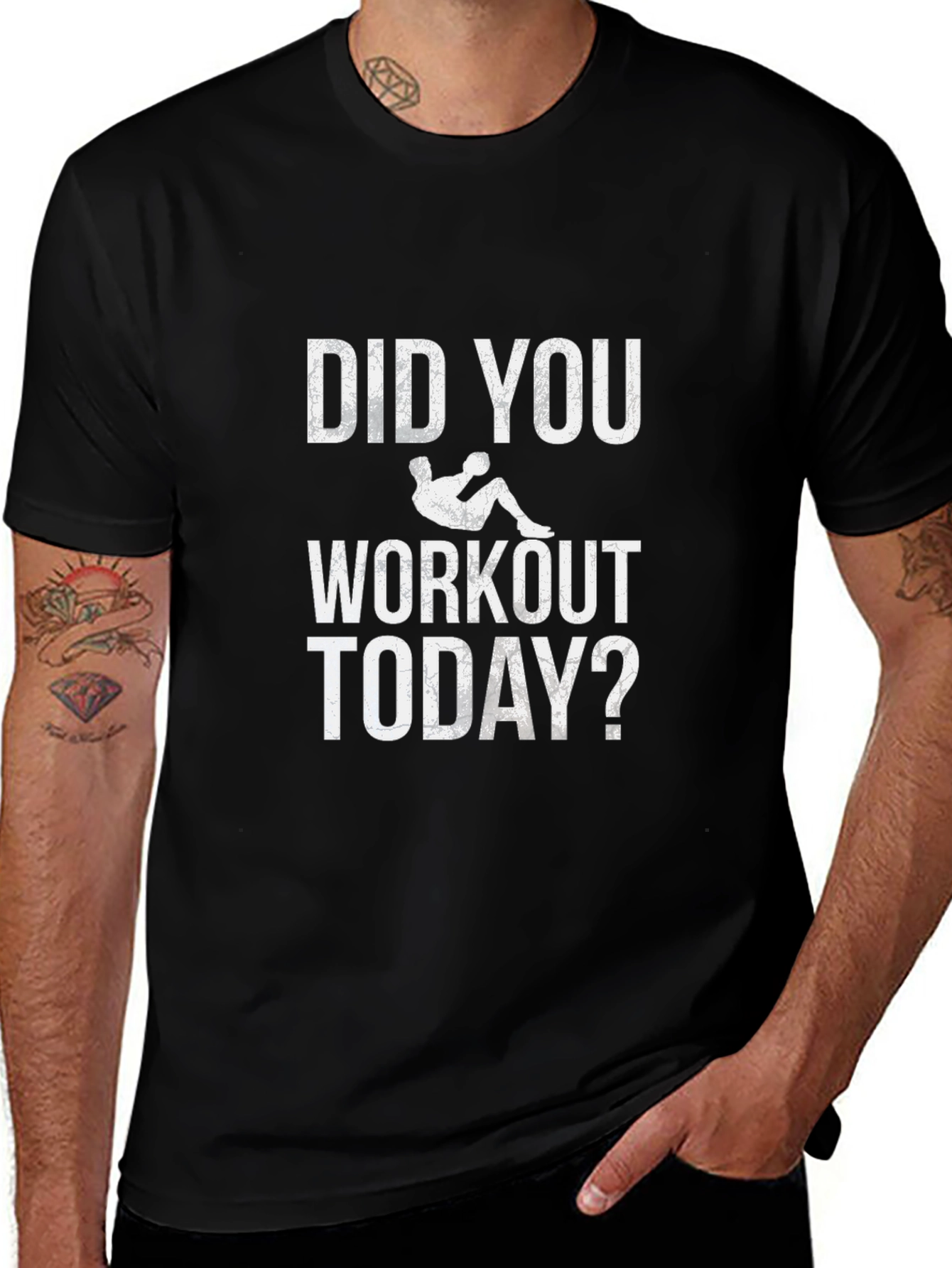 Workout Today Graphic Tee - Motivational Fitness Shirt