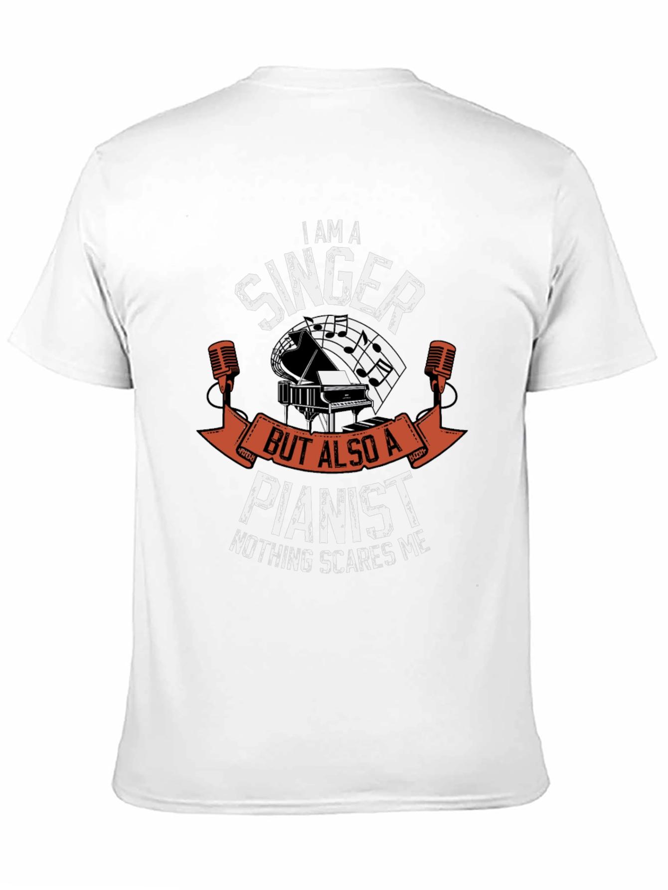 Singer Pianist T-Shirt - Music Lover Tee