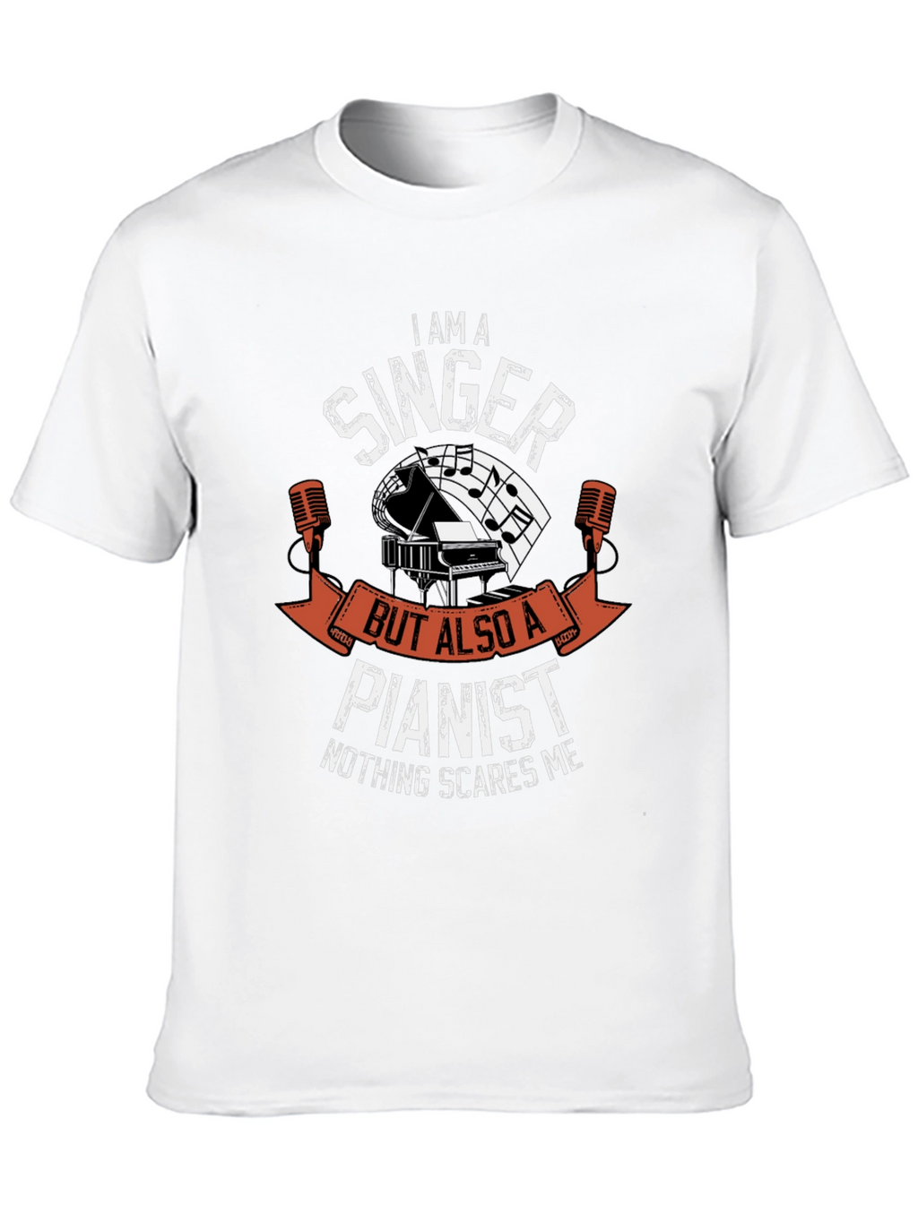 Singer Pianist T-Shirt - Music Lover Tee