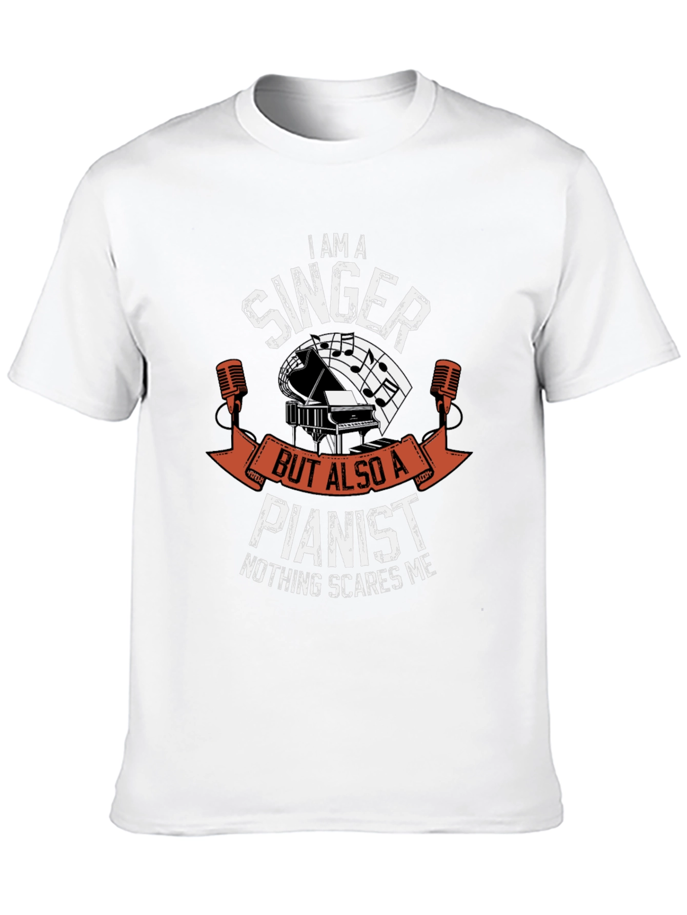 Singer Pianist T-Shirt - Music Lover Tee