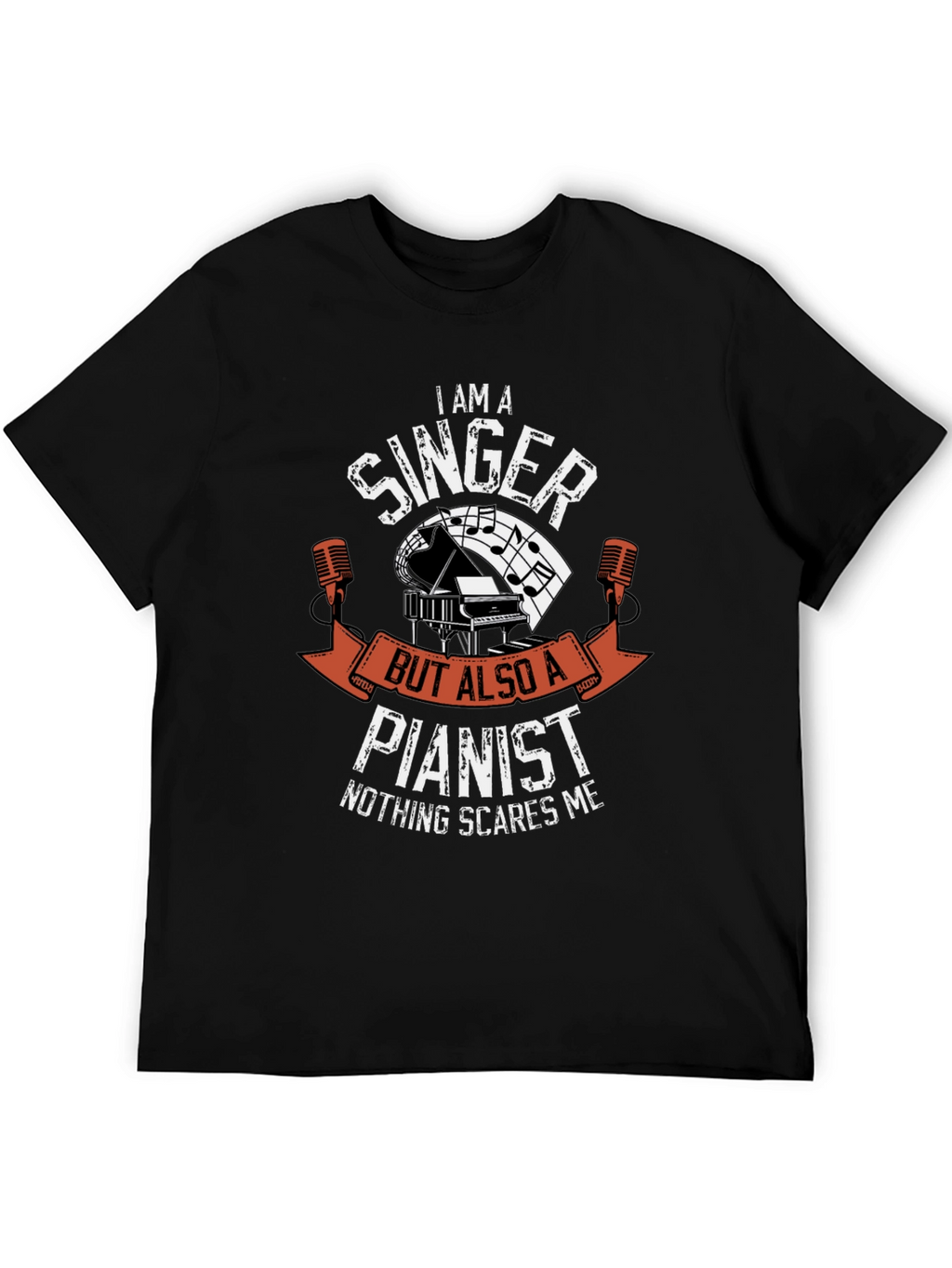Singer Pianist T-Shirt - Music Lover Tee