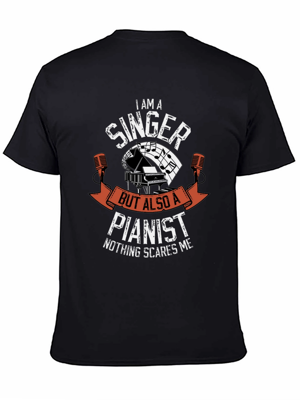 Singer Pianist T-Shirt - Music Lover Tee