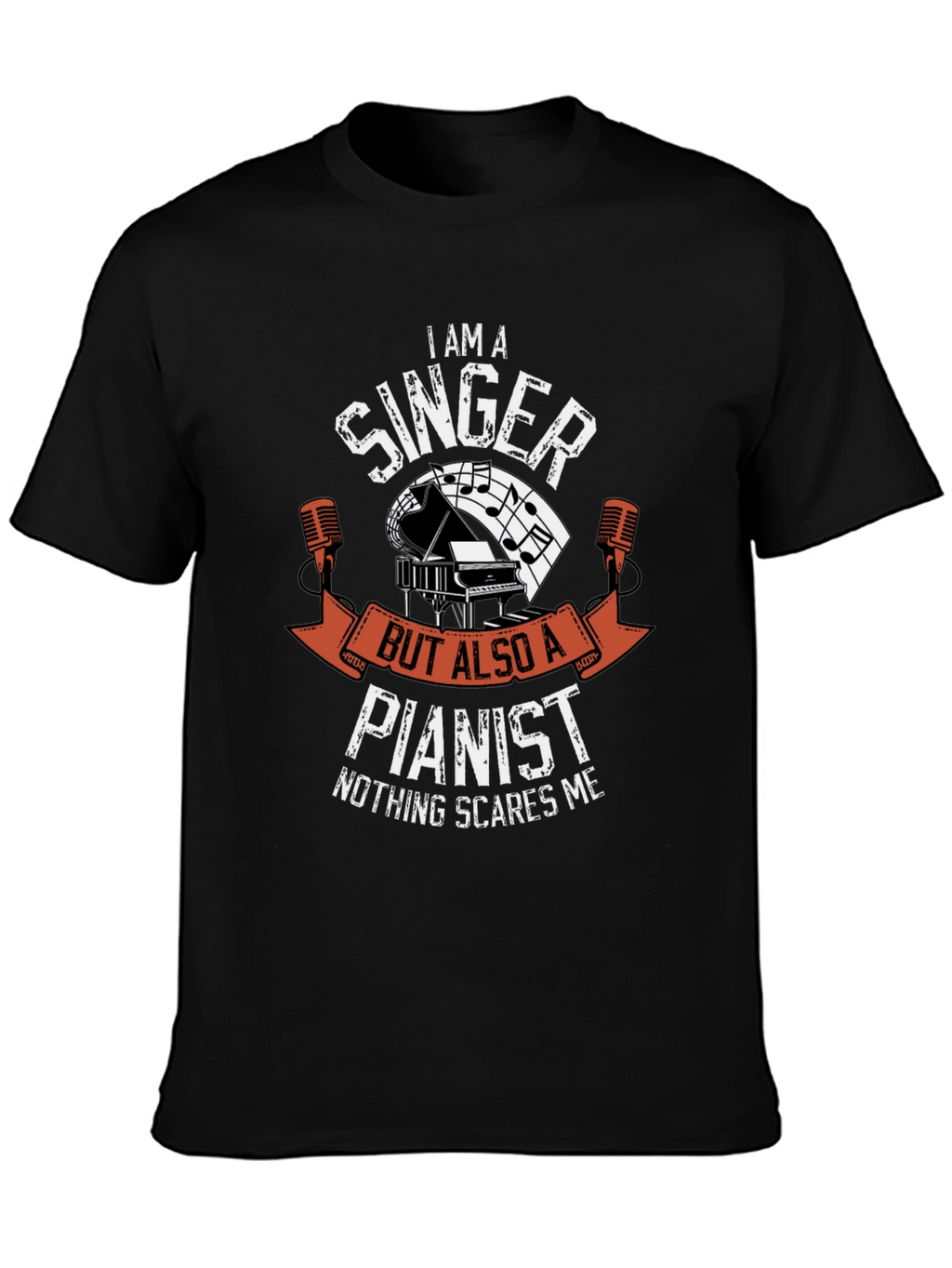Singer Pianist T-Shirt - Music Lover Tee