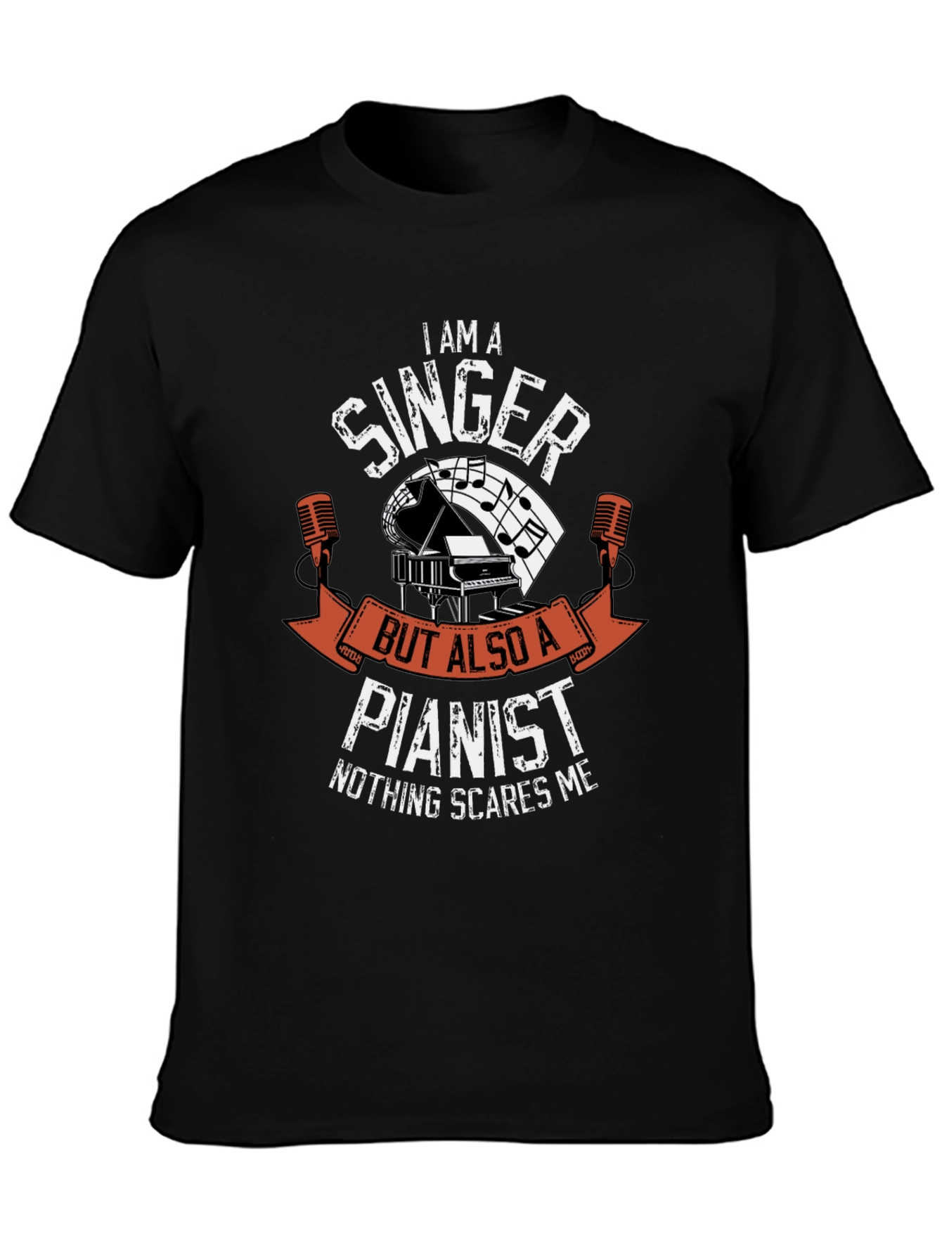 Singer Pianist T-Shirt - Music Lover Tee