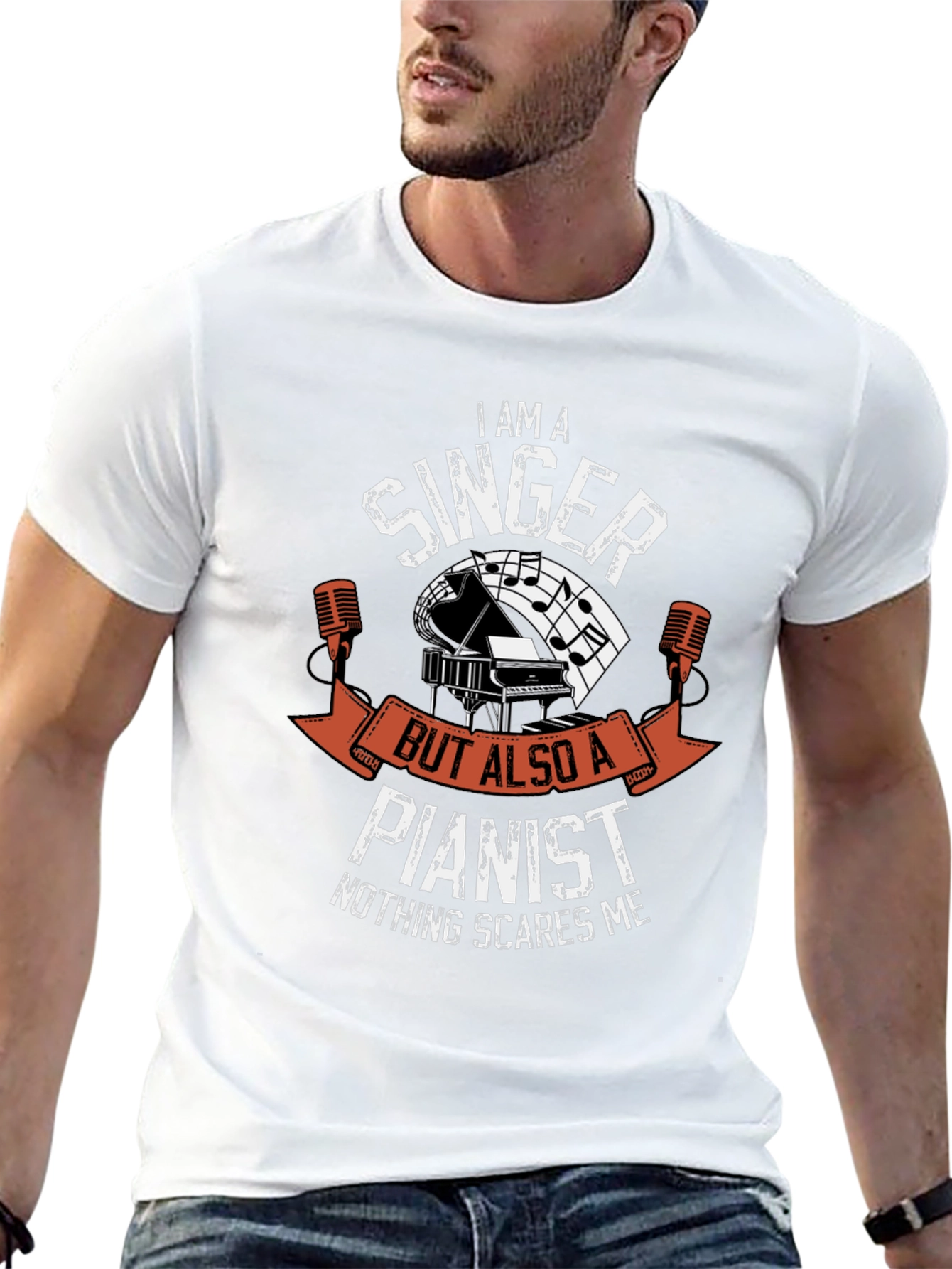 Singer Pianist T-Shirt - Music Lover Tee