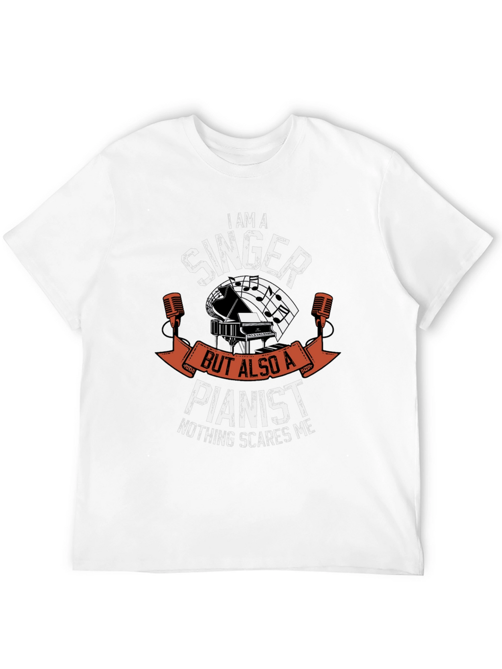 Singer Pianist T-Shirt - Music Lover Tee