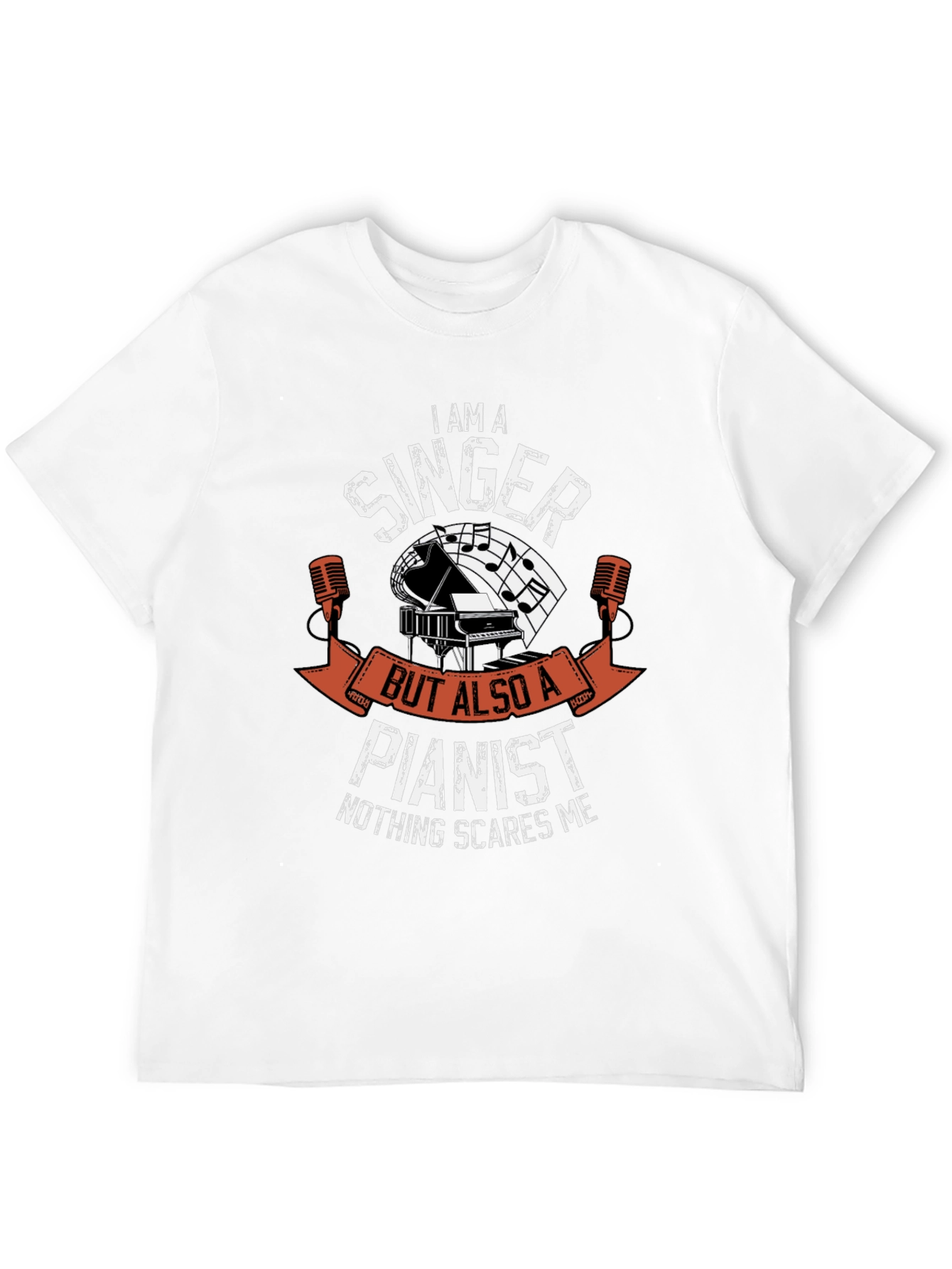 Singer Pianist T-Shirt - Music Lover Tee