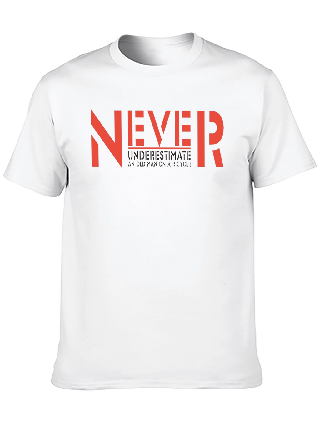 Never Underestimate Old Man Black Graphic Tee