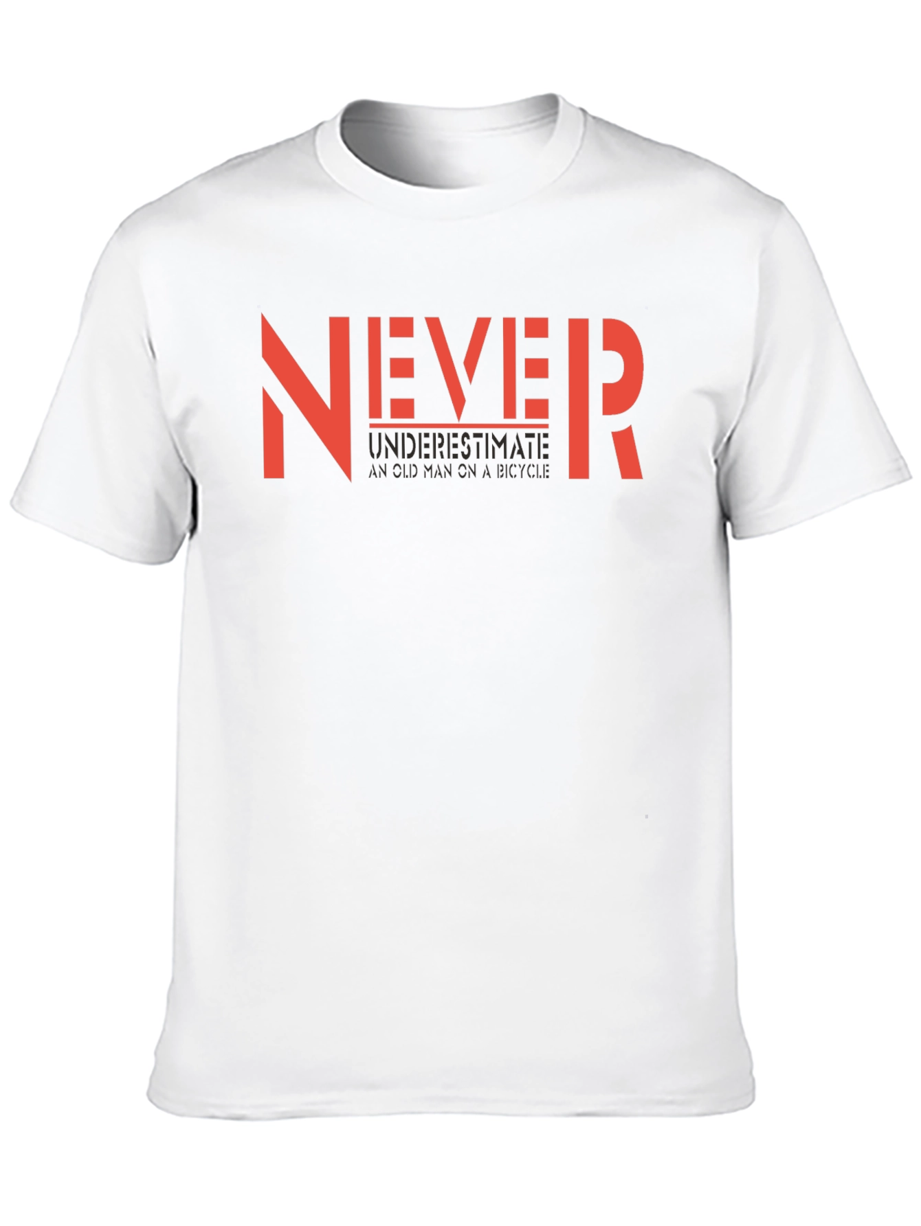 Never Underestimate Old Man Black Graphic Tee