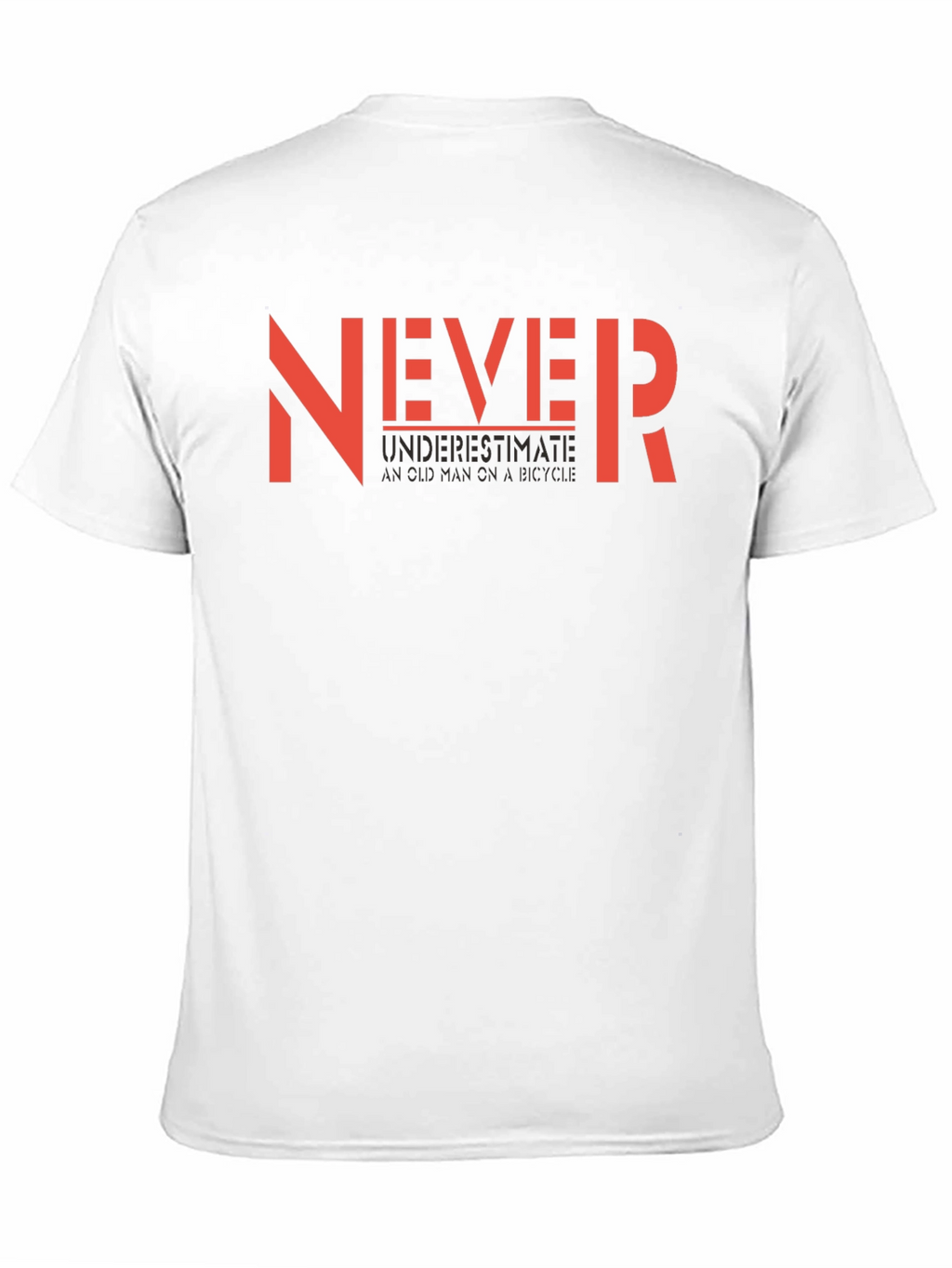 Never Underestimate Old Man Black Graphic Tee