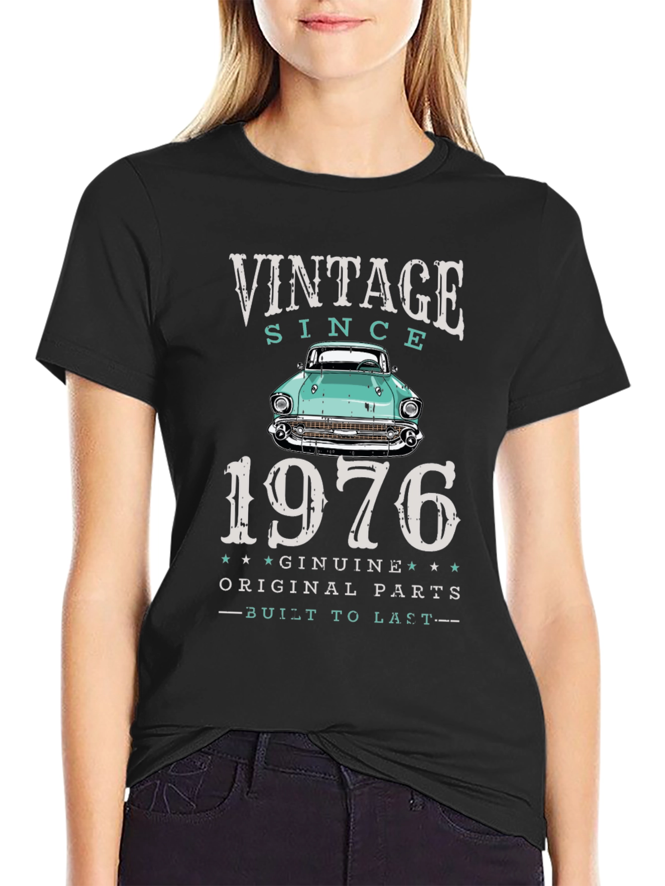 Vintage Since 1976 Car T-Shirt