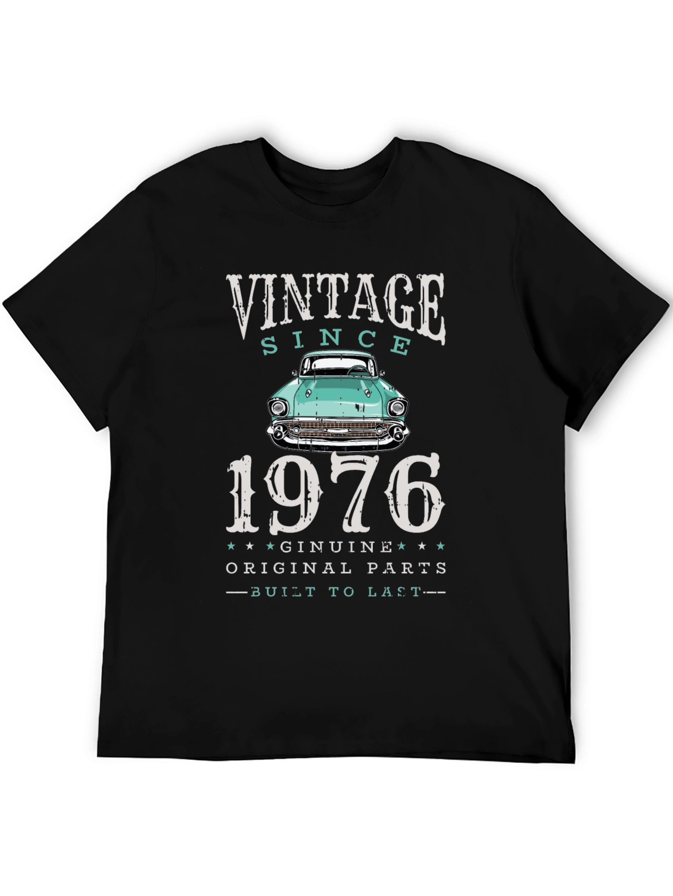 Vintage Since 1976 Car T-Shirt